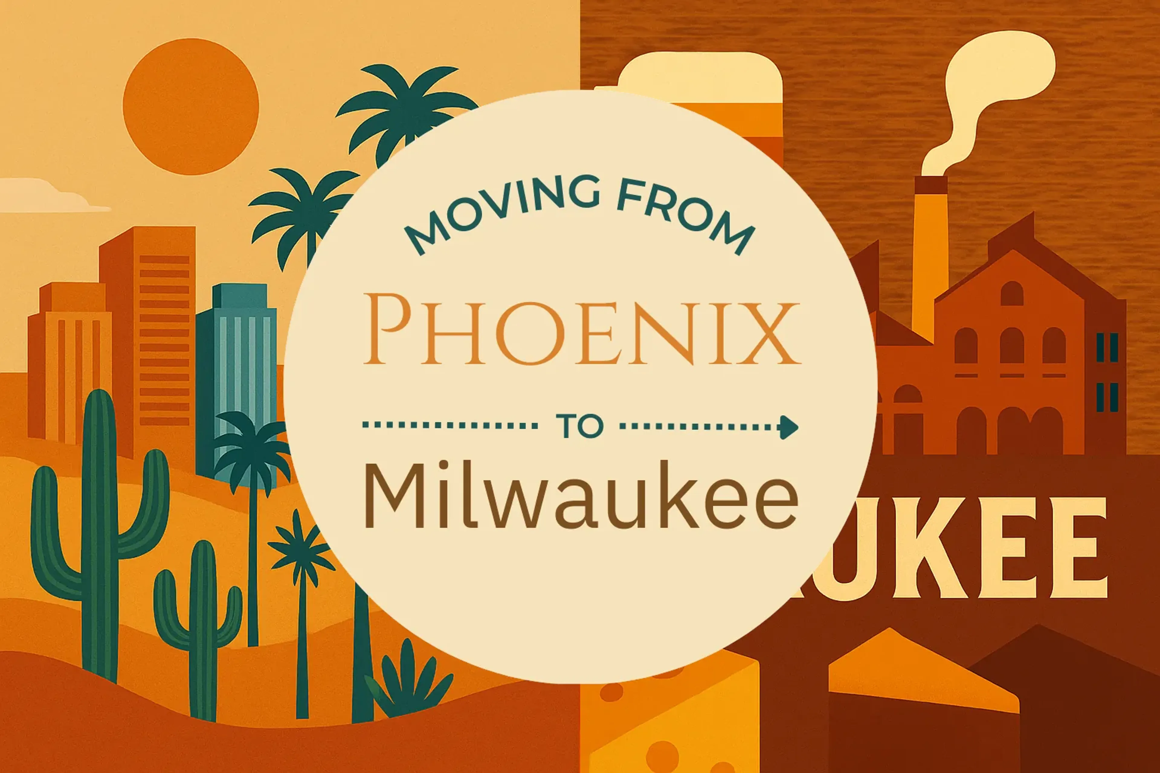 Side-by-side comparison of Phoenix to Milwaukee moving companies
