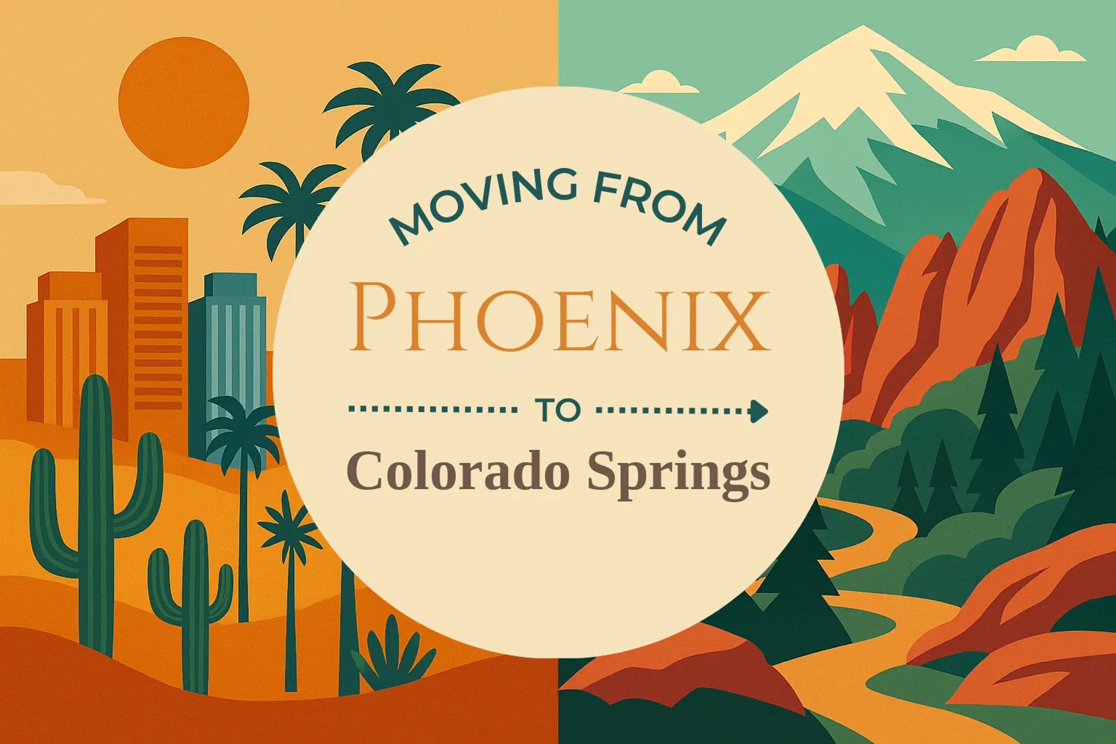 Side-by-side comparison of Phoenix to Colorado Springs moving companies