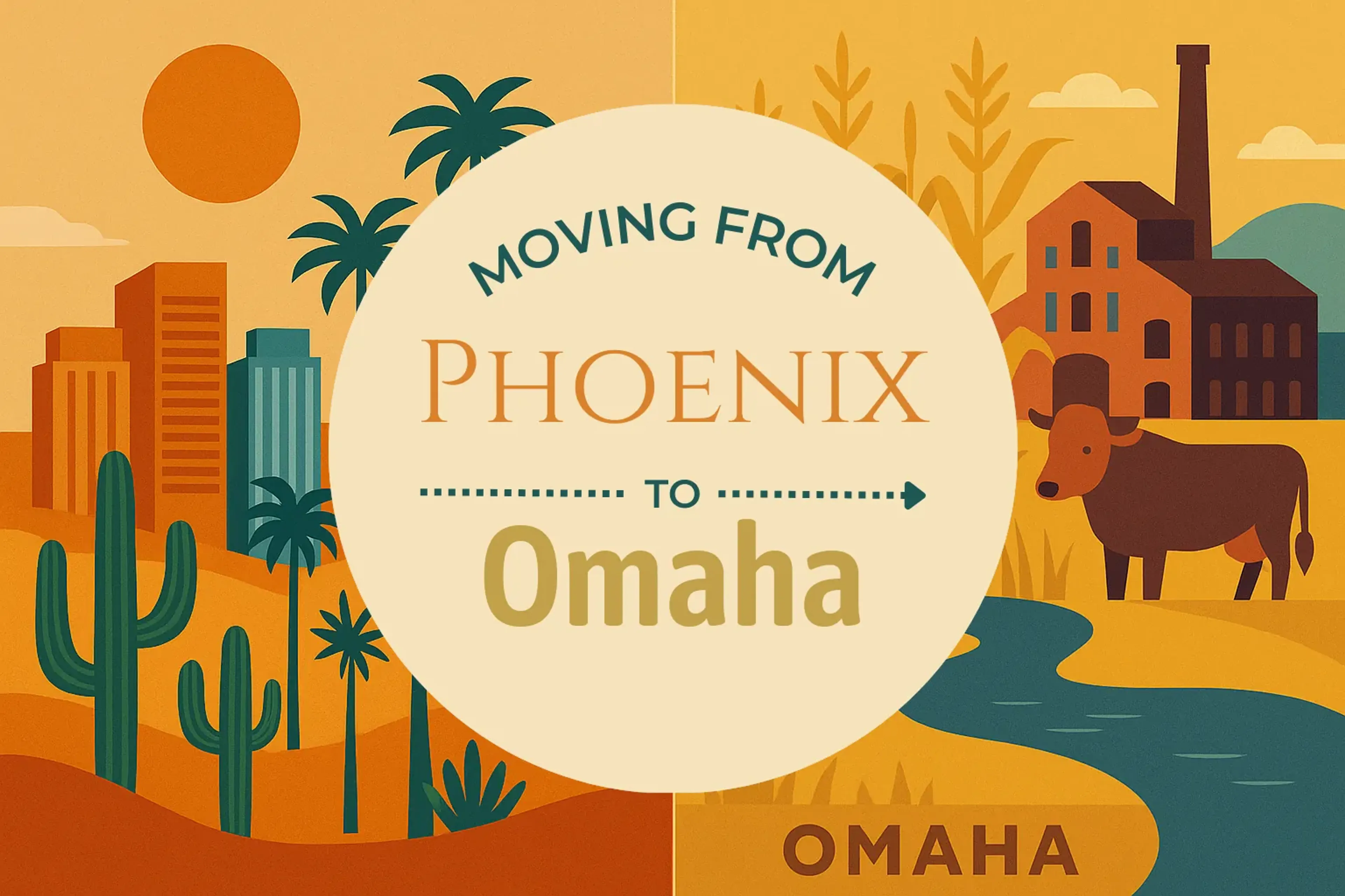 Side-by-side comparison of Phoenix to Omaha moving companies