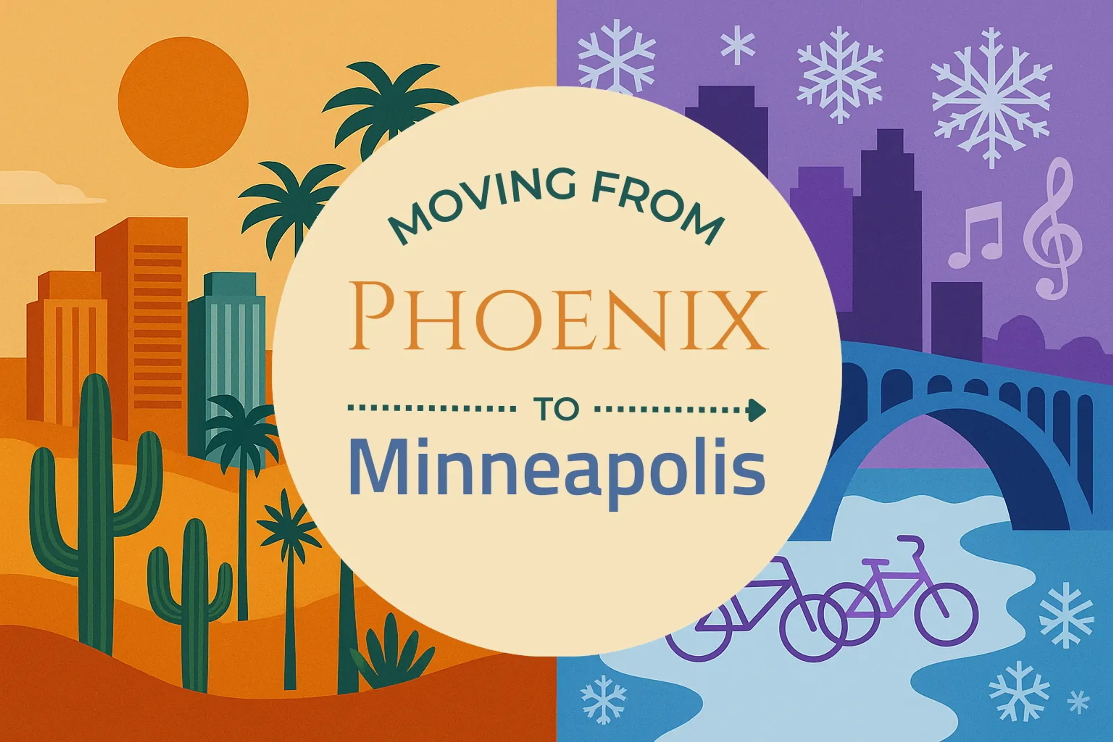 Side-by-side comparison of Phoenix to Minneapolis moving companies