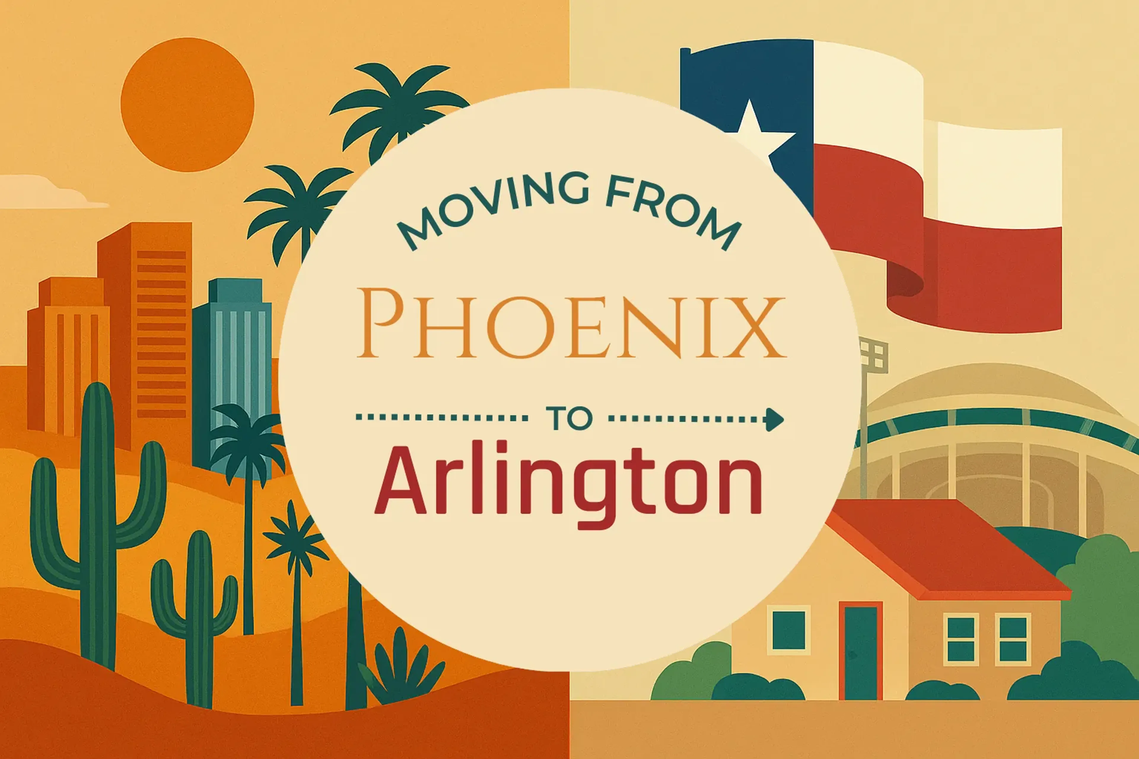 Side-by-side comparison of Phoenix to Arlington moving companies