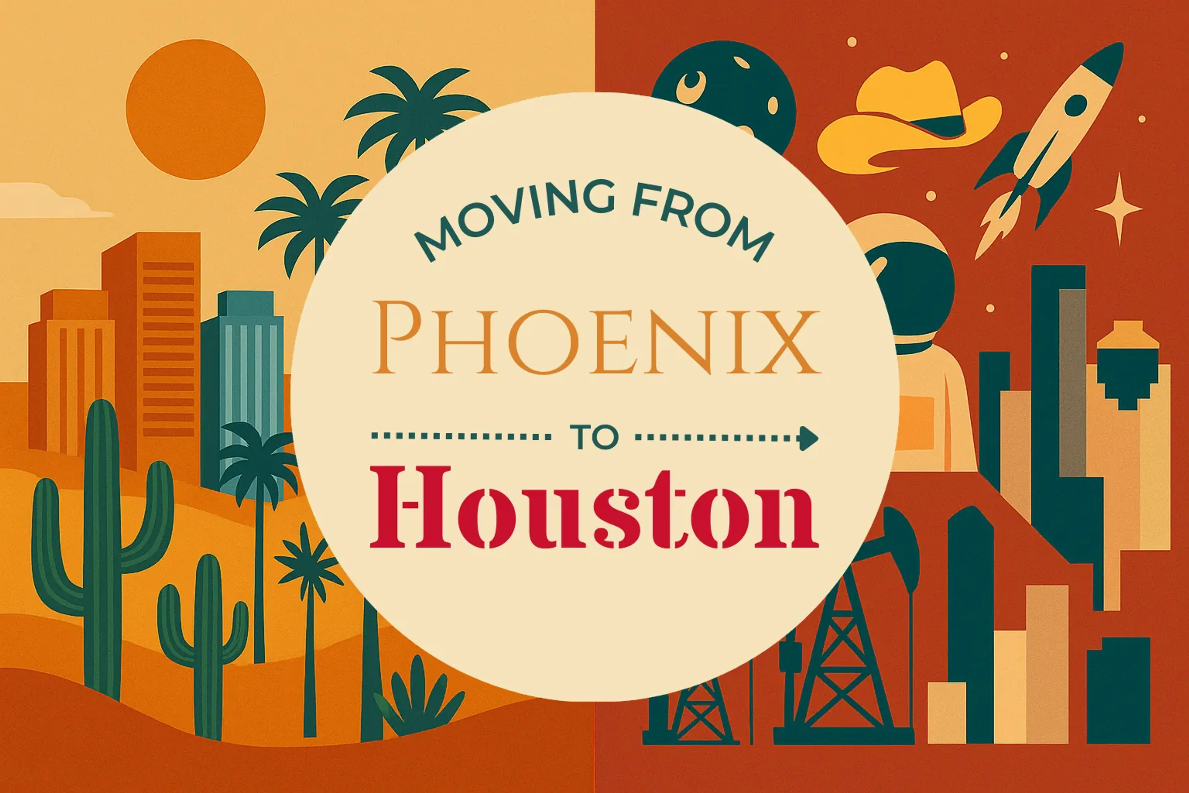 Side-by-side comparison of Phoenix to Houston moving companies