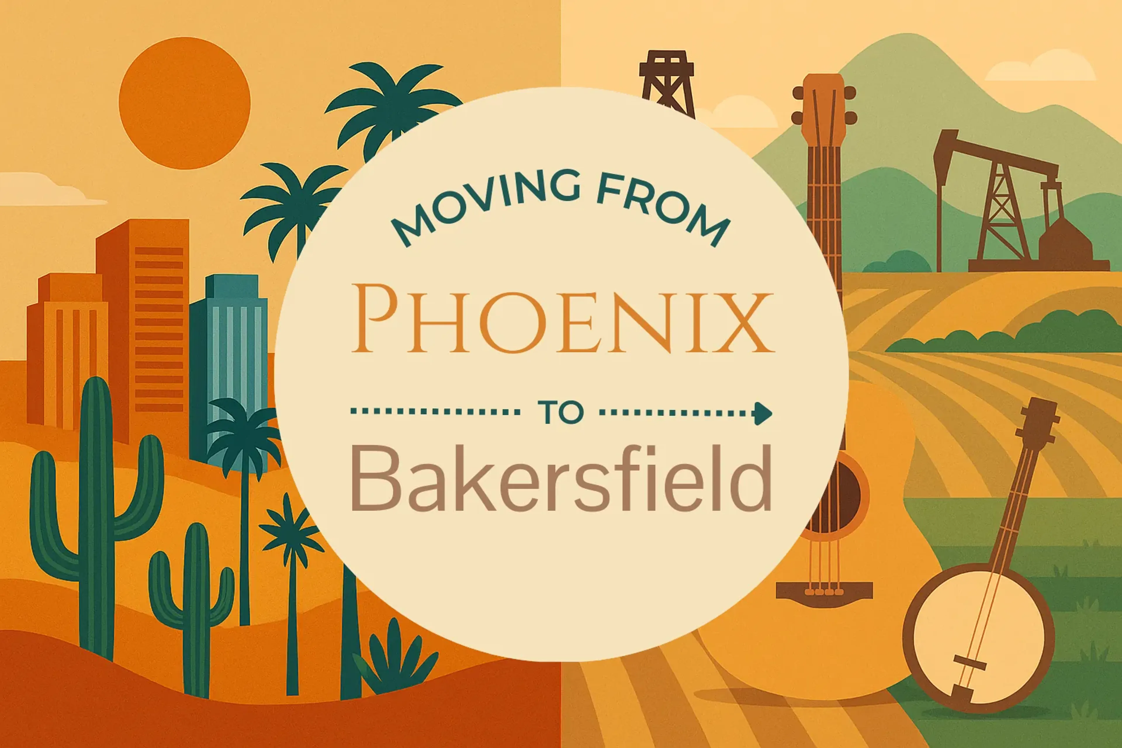 Side-by-side comparison of Phoenix to Bakersfield moving companies
