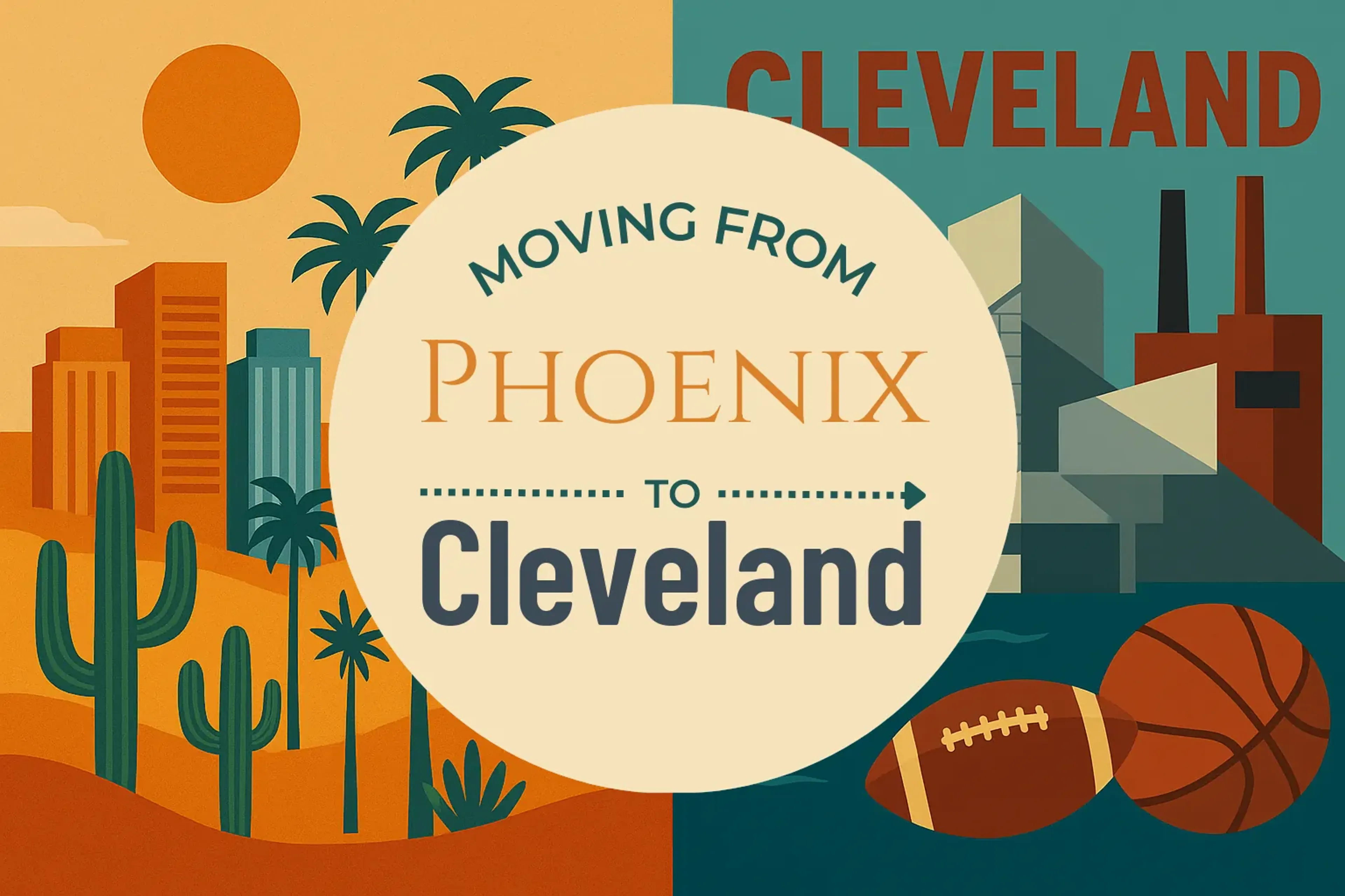 Side-by-side comparison of Phoenix to Cleveland moving companies