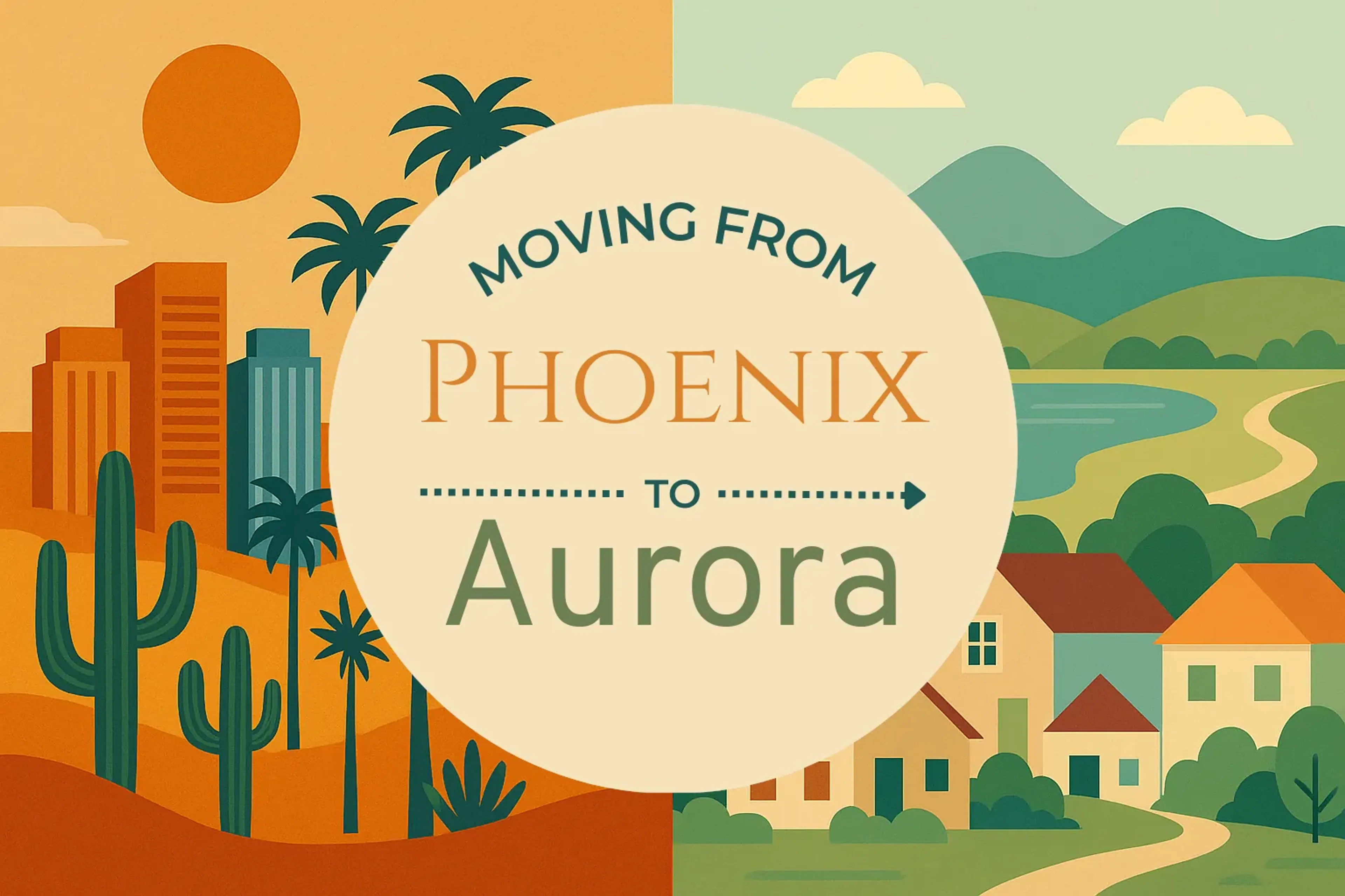 Side-by-side comparison of Phoenix to Aurora moving companies