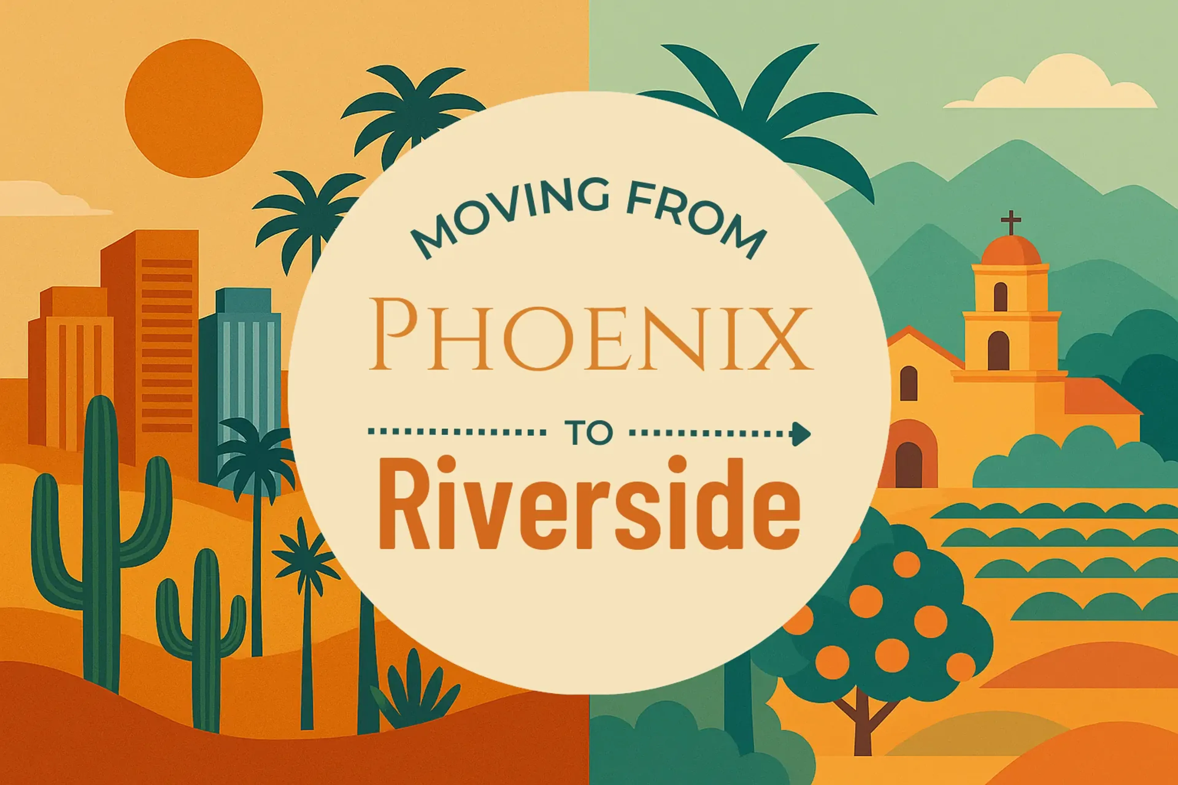 Side-by-side comparison of Phoenix to Riverside moving companies