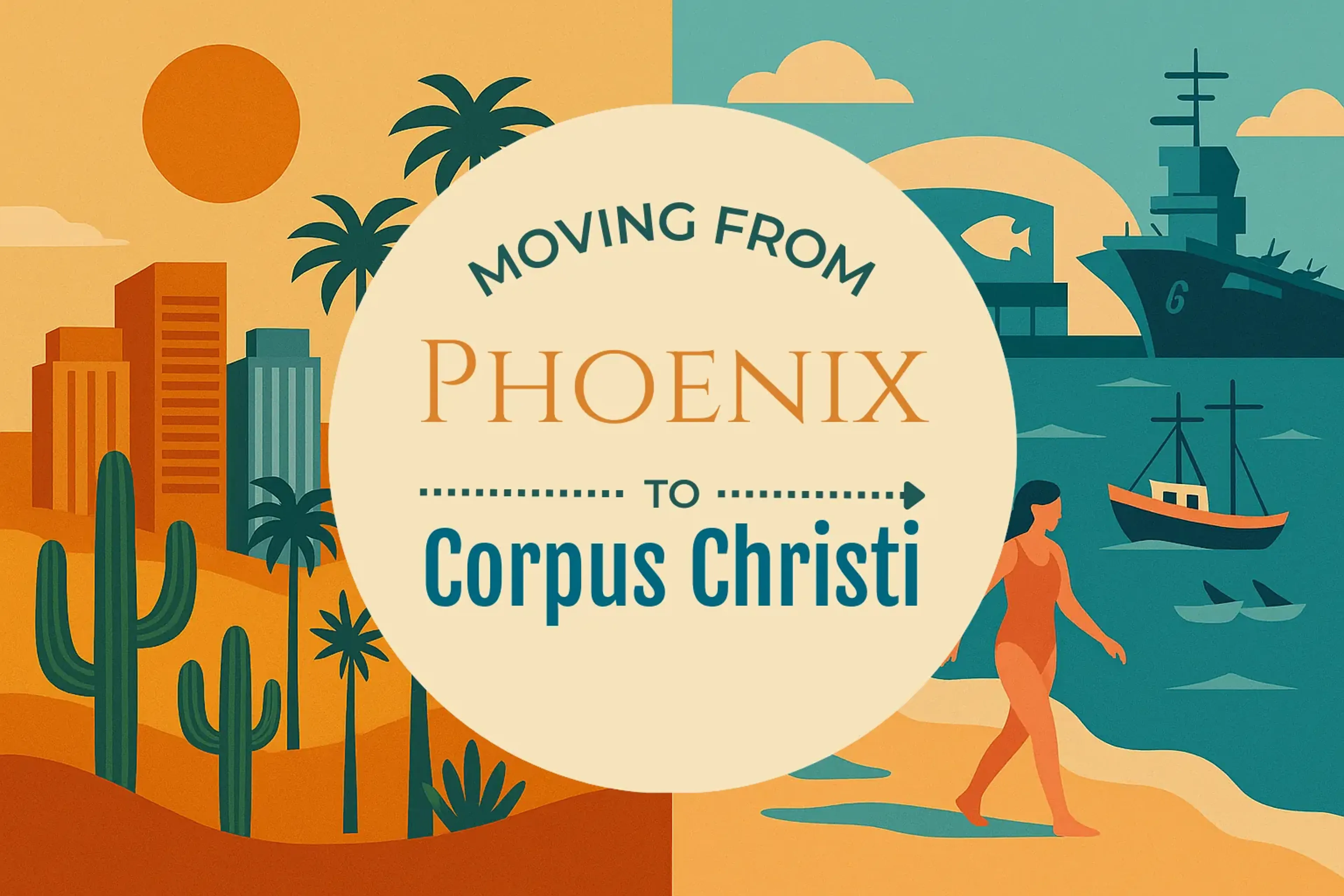 Side-by-side comparison of Phoenix to Corpus Christi moving companies