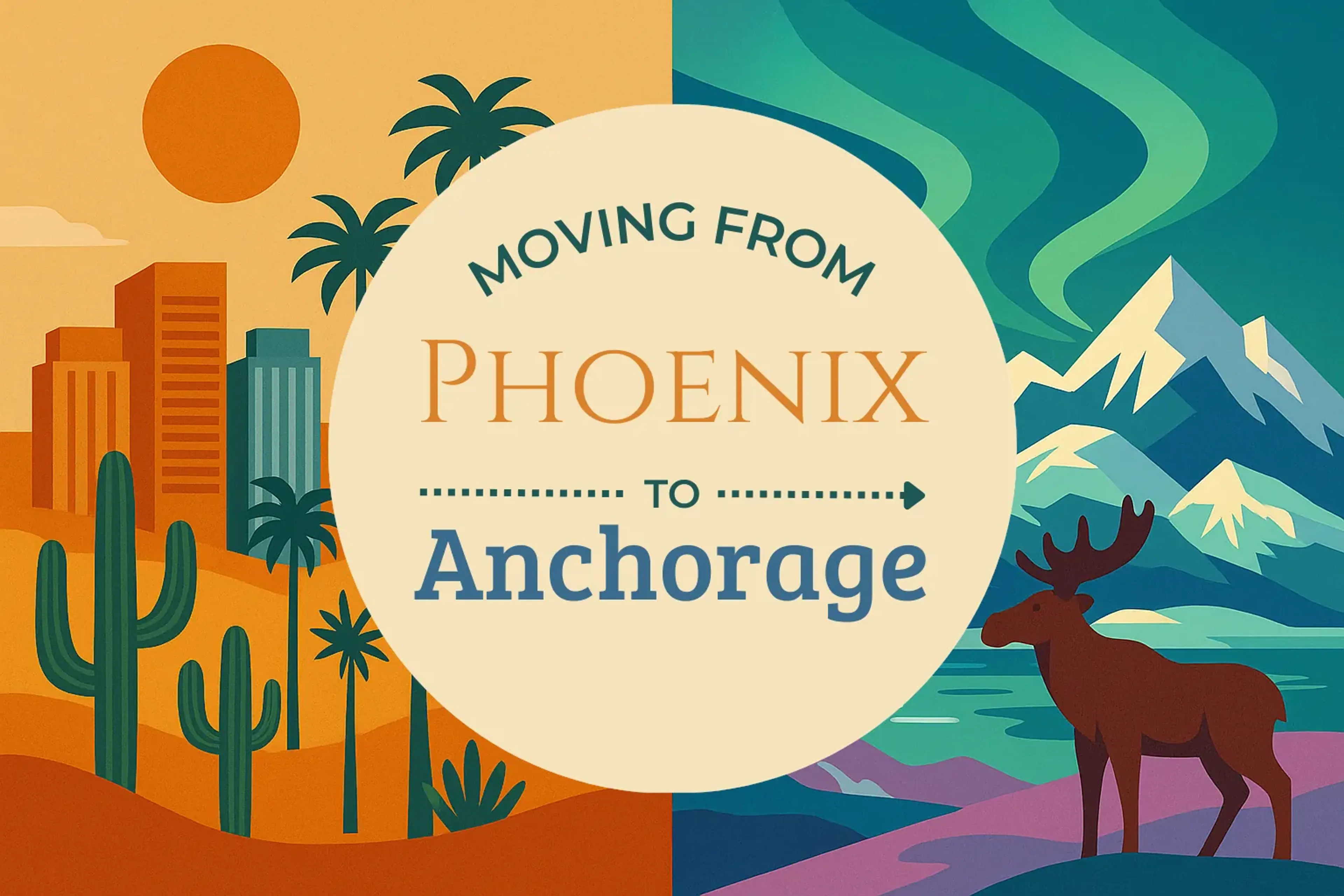 Side-by-side comparison of Phoenix to Anchorage moving companies