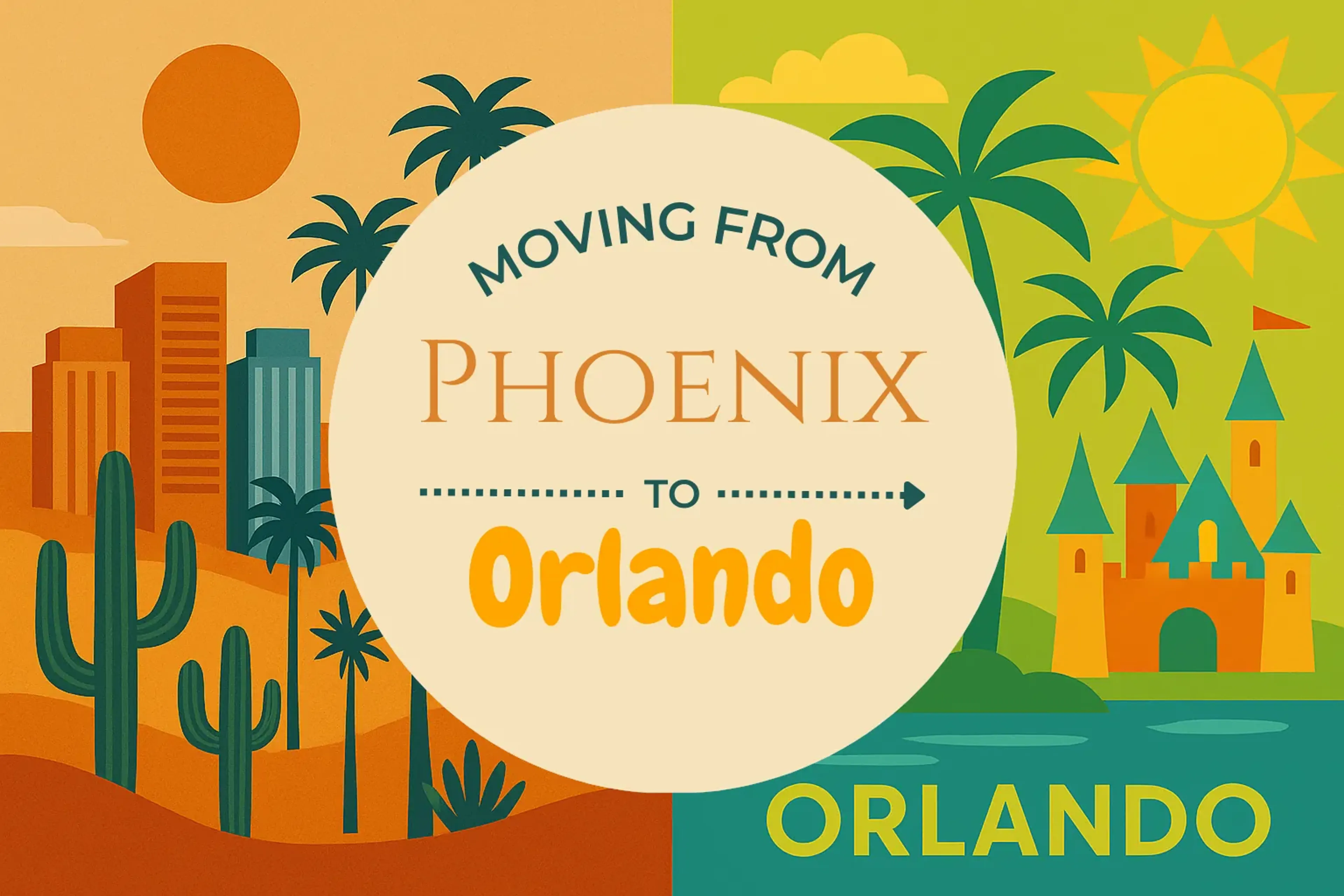 Side-by-side comparison of Phoenix to Orlando moving companies