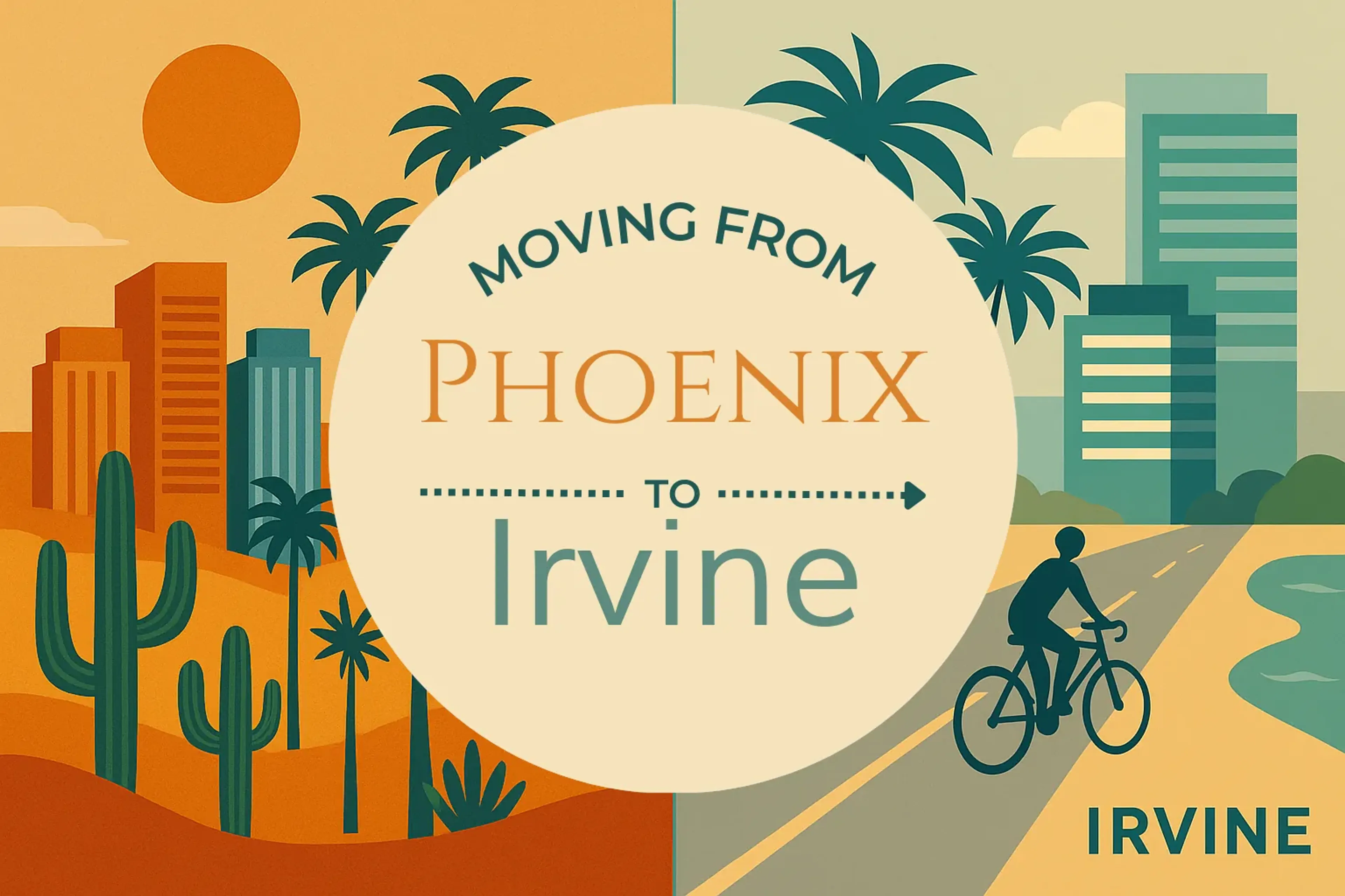 Side-by-side comparison of Phoenix to Irvine moving companies