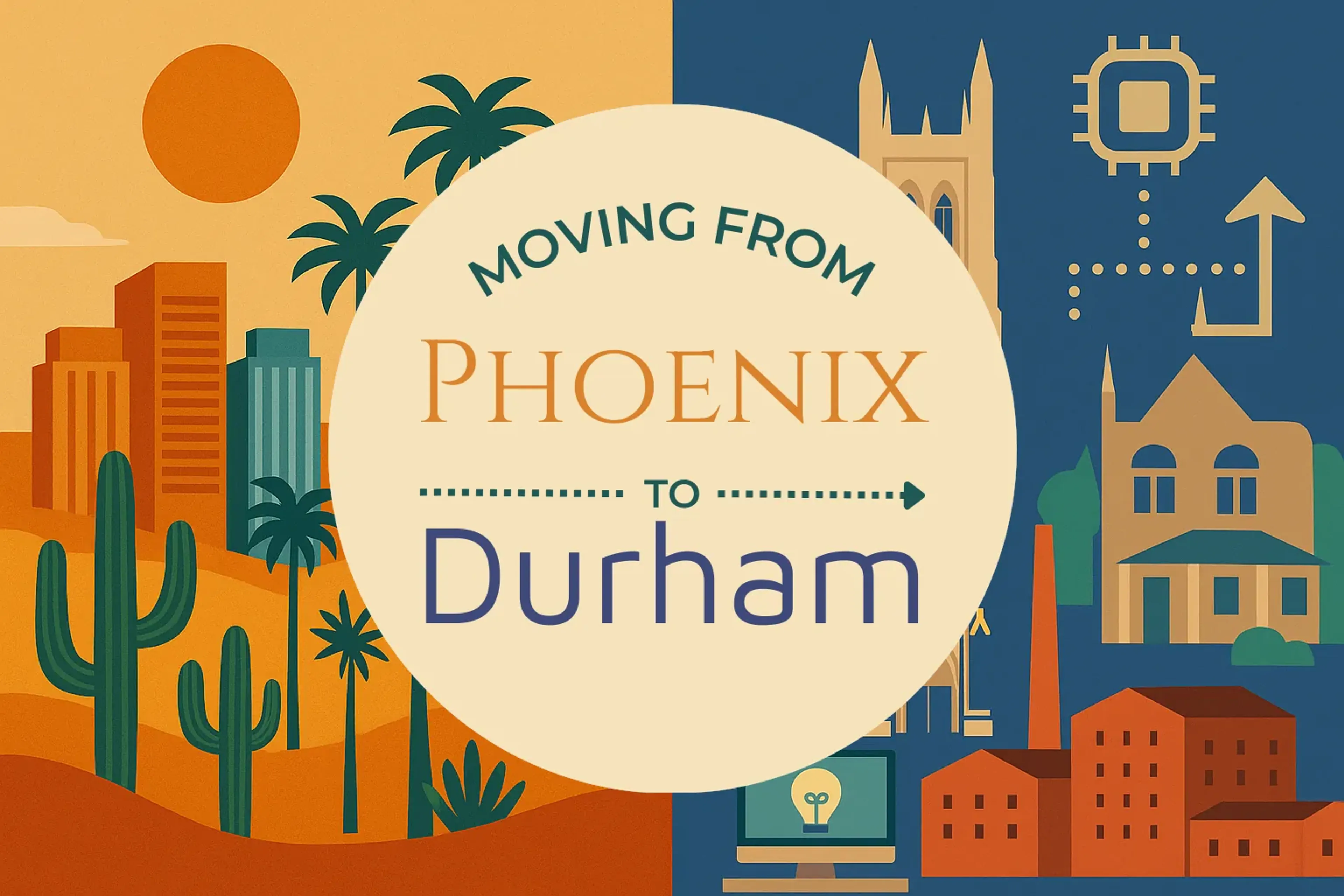 Side-by-side comparison of Phoenix to Durham moving companies