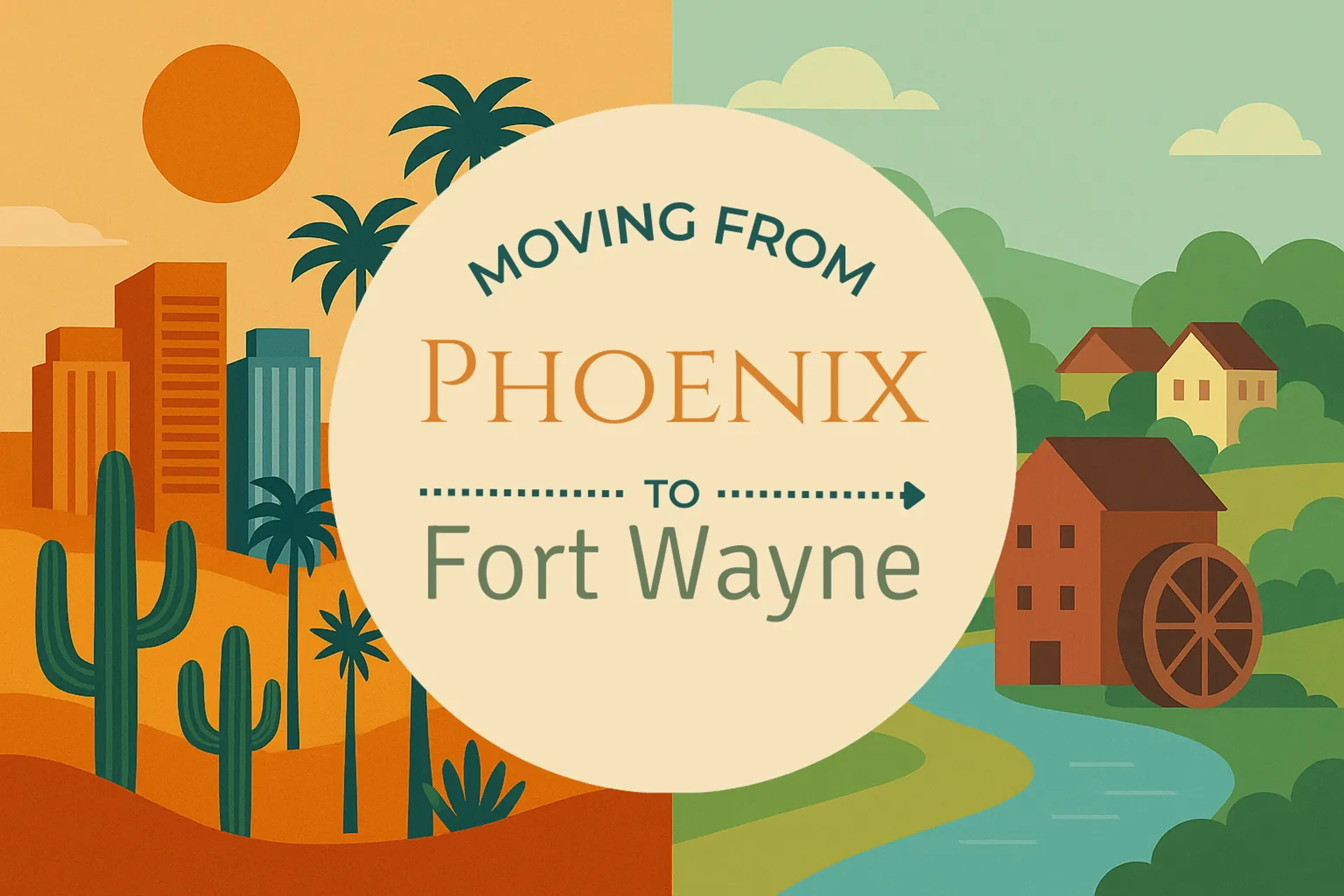 Side-by-side comparison of Phoenix to Fort Wayne moving companies
