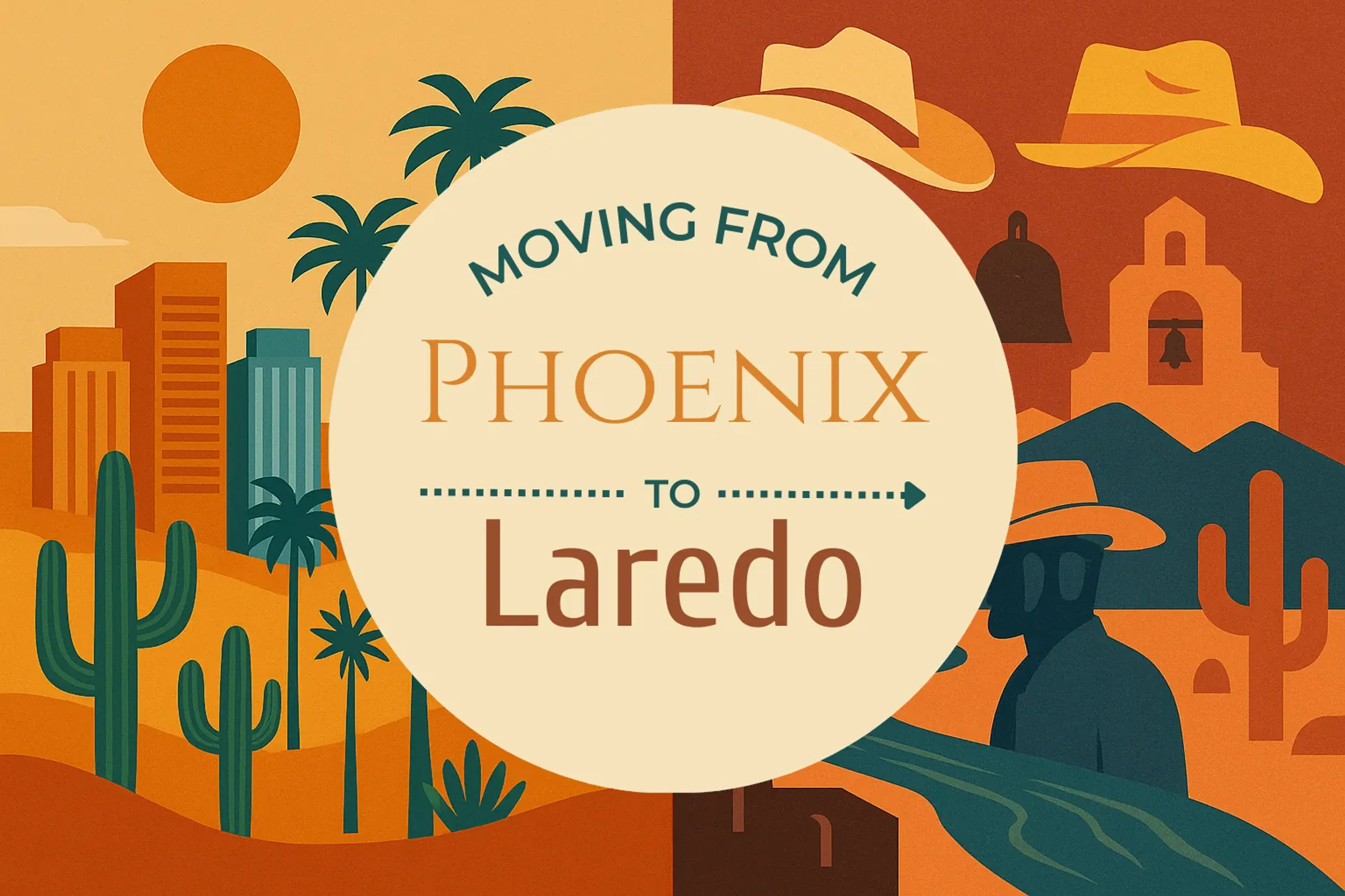 Side-by-side comparison of Phoenix to Laredo moving companies