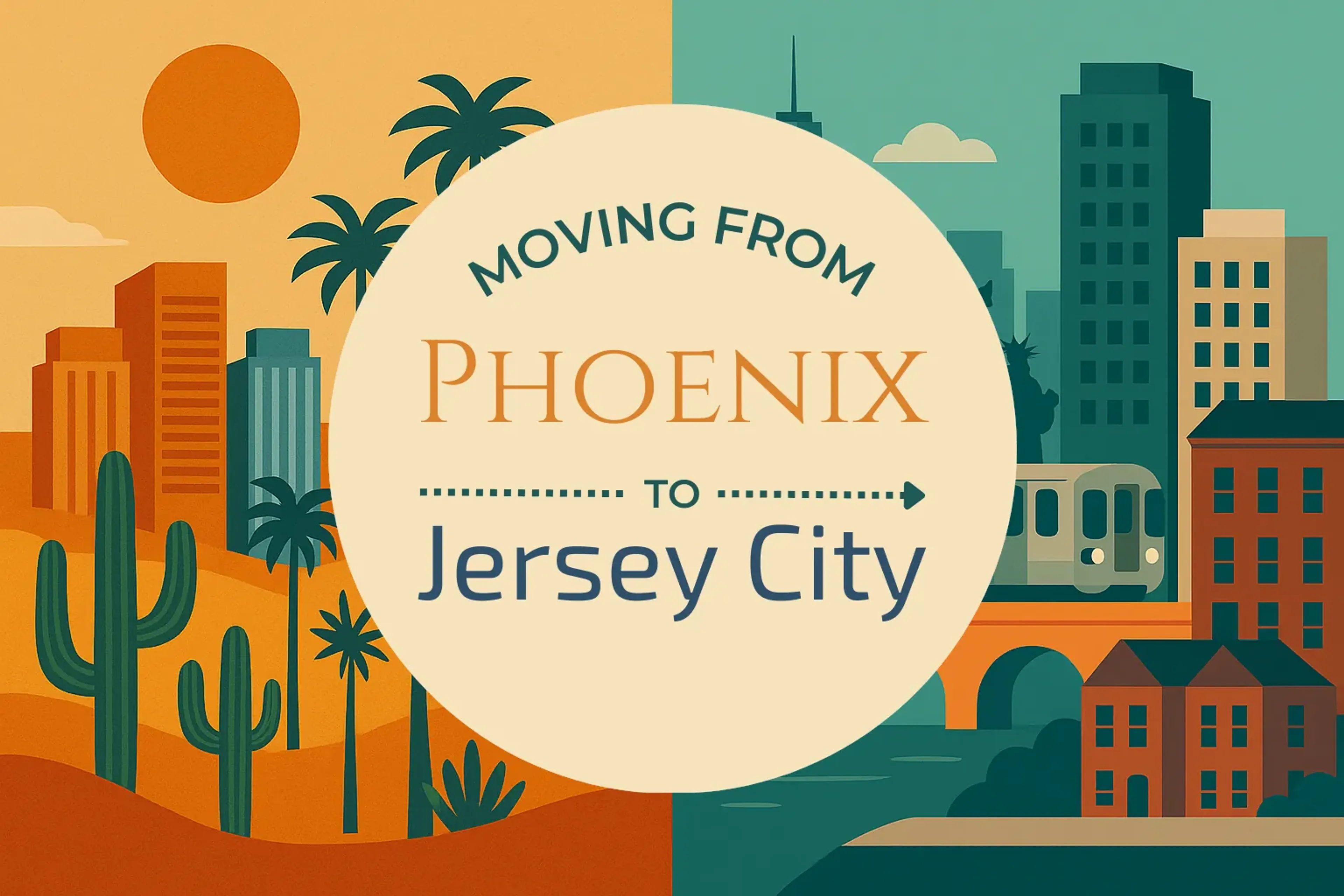 Side-by-side comparison of Phoenix to Jersey City moving companies