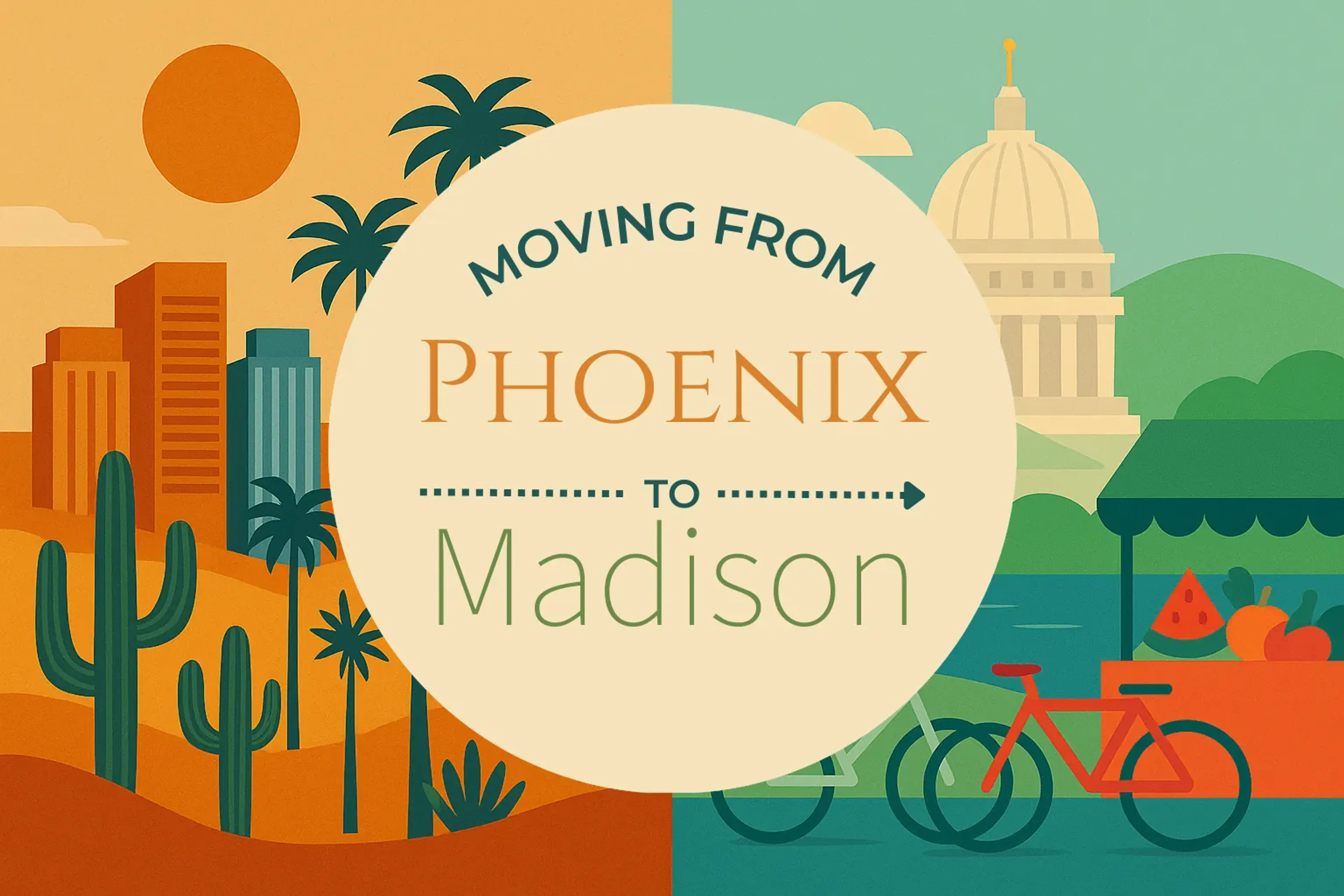 Side-by-side comparison of Phoenix to Madison moving companies