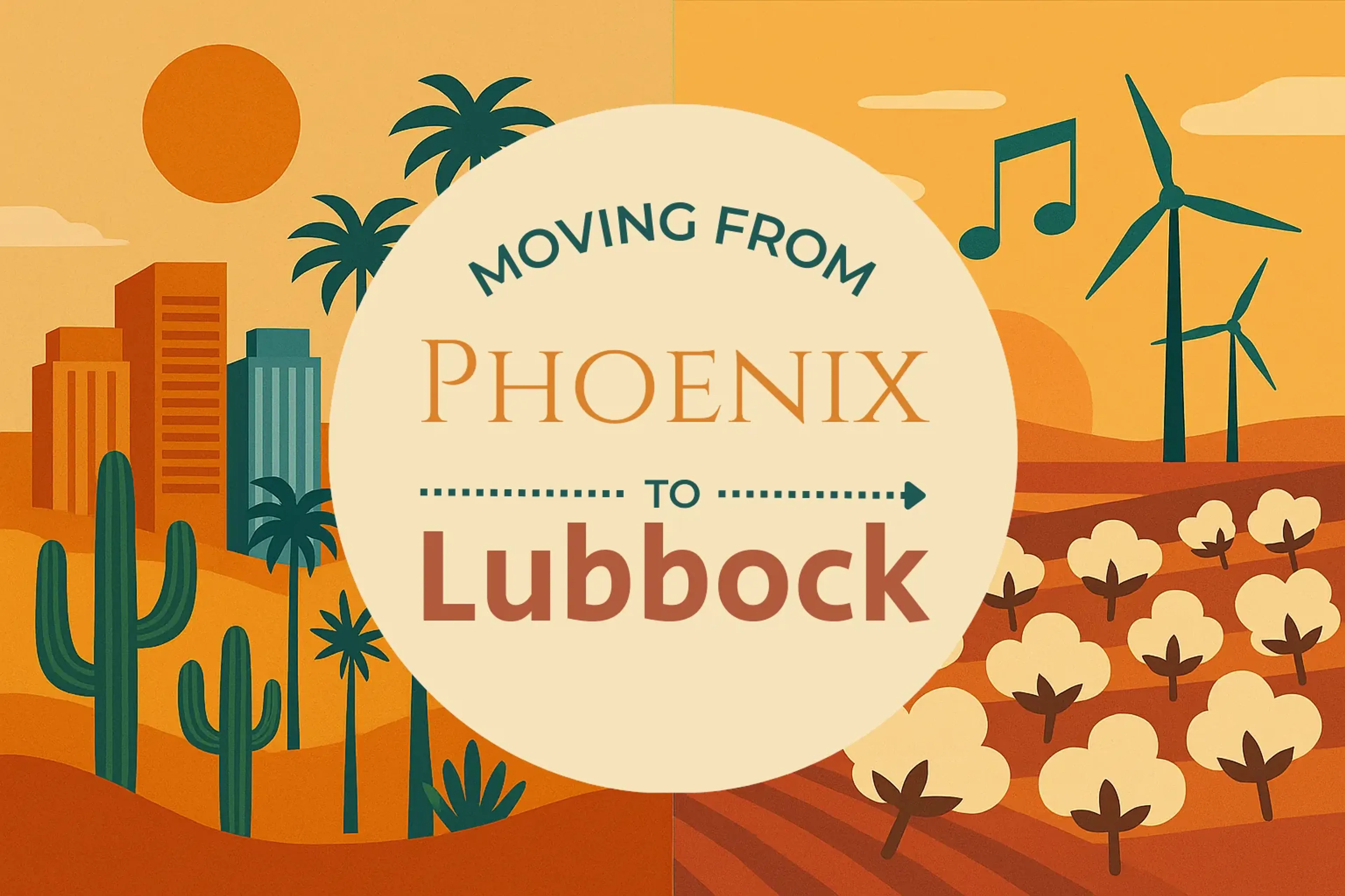 Side-by-side comparison of Phoenix to Lubbock moving companies