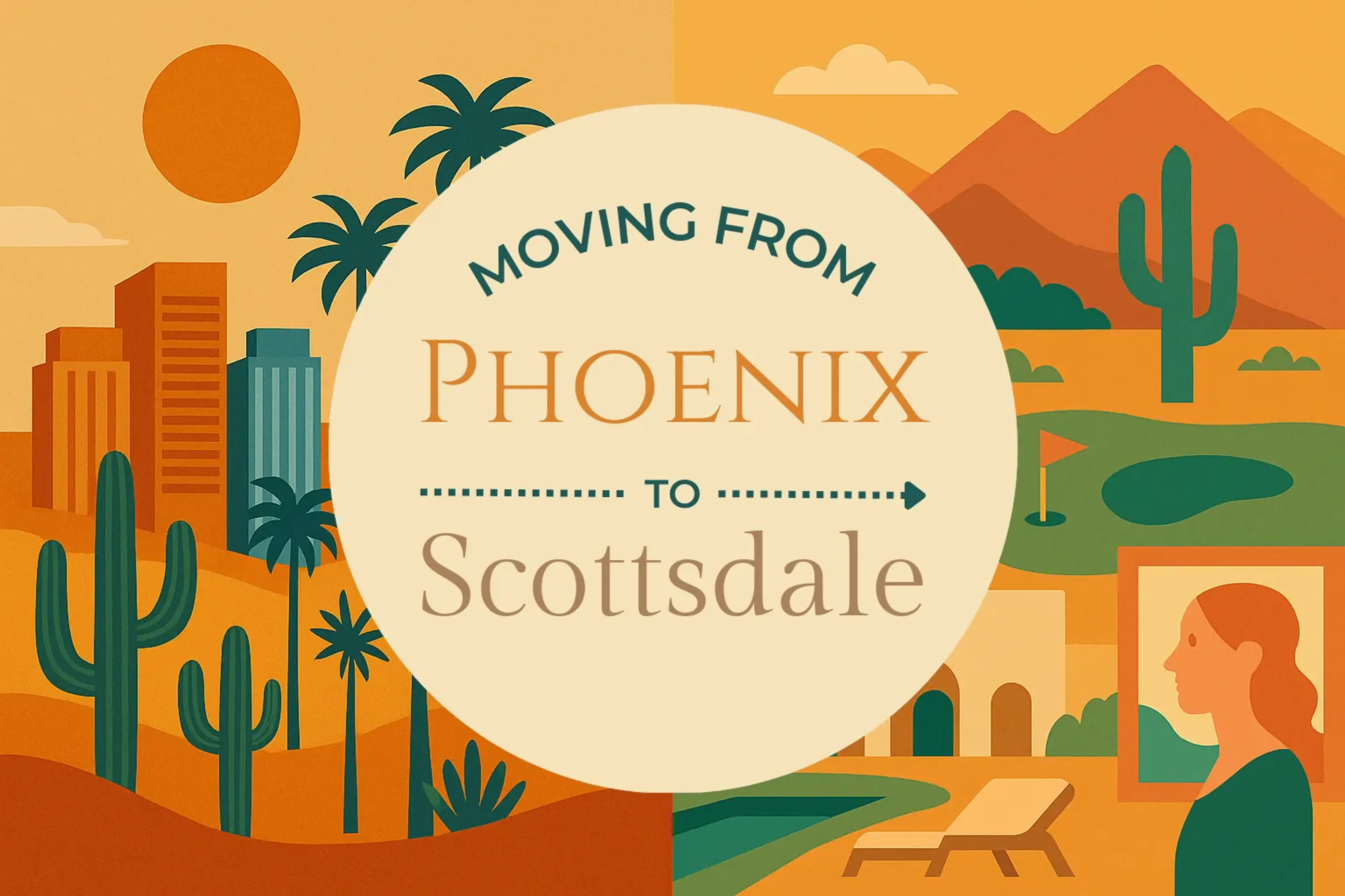 Side-by-side comparison of Phoenix to Scottsdale moving companies