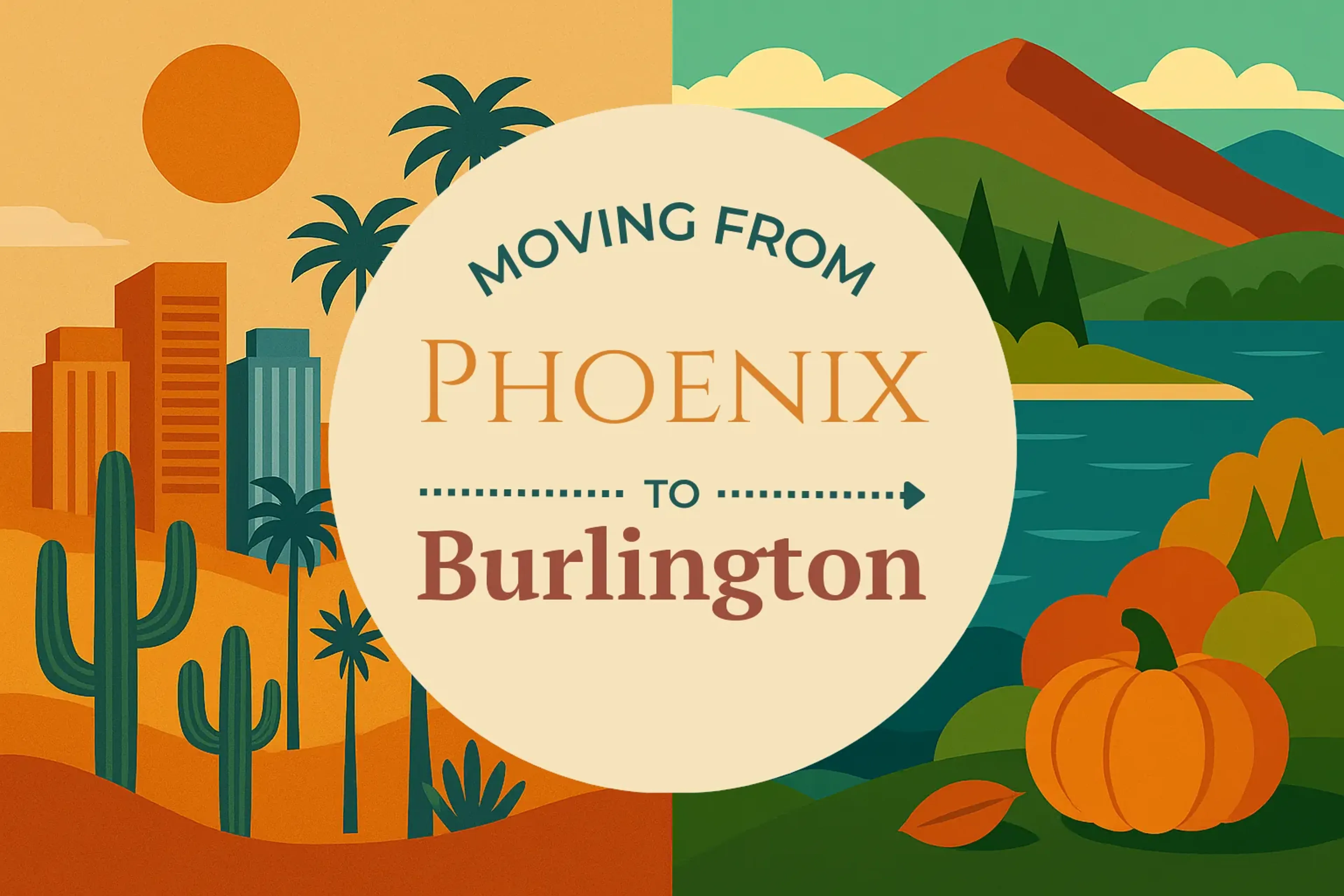 Side-by-side comparison of Phoenix to Burlington moving companies