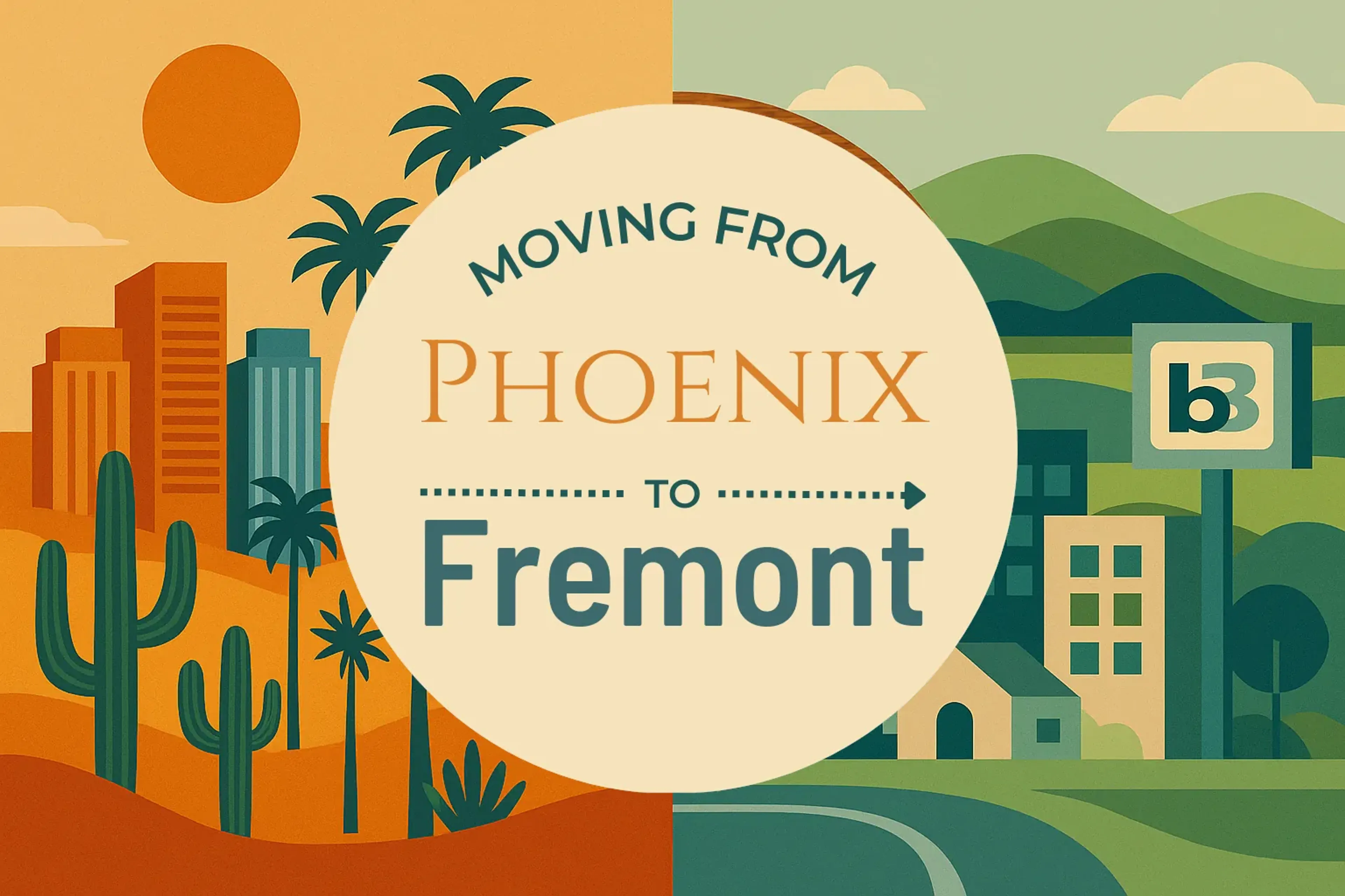 Side-by-side comparison of Phoenix to Fremont moving companies