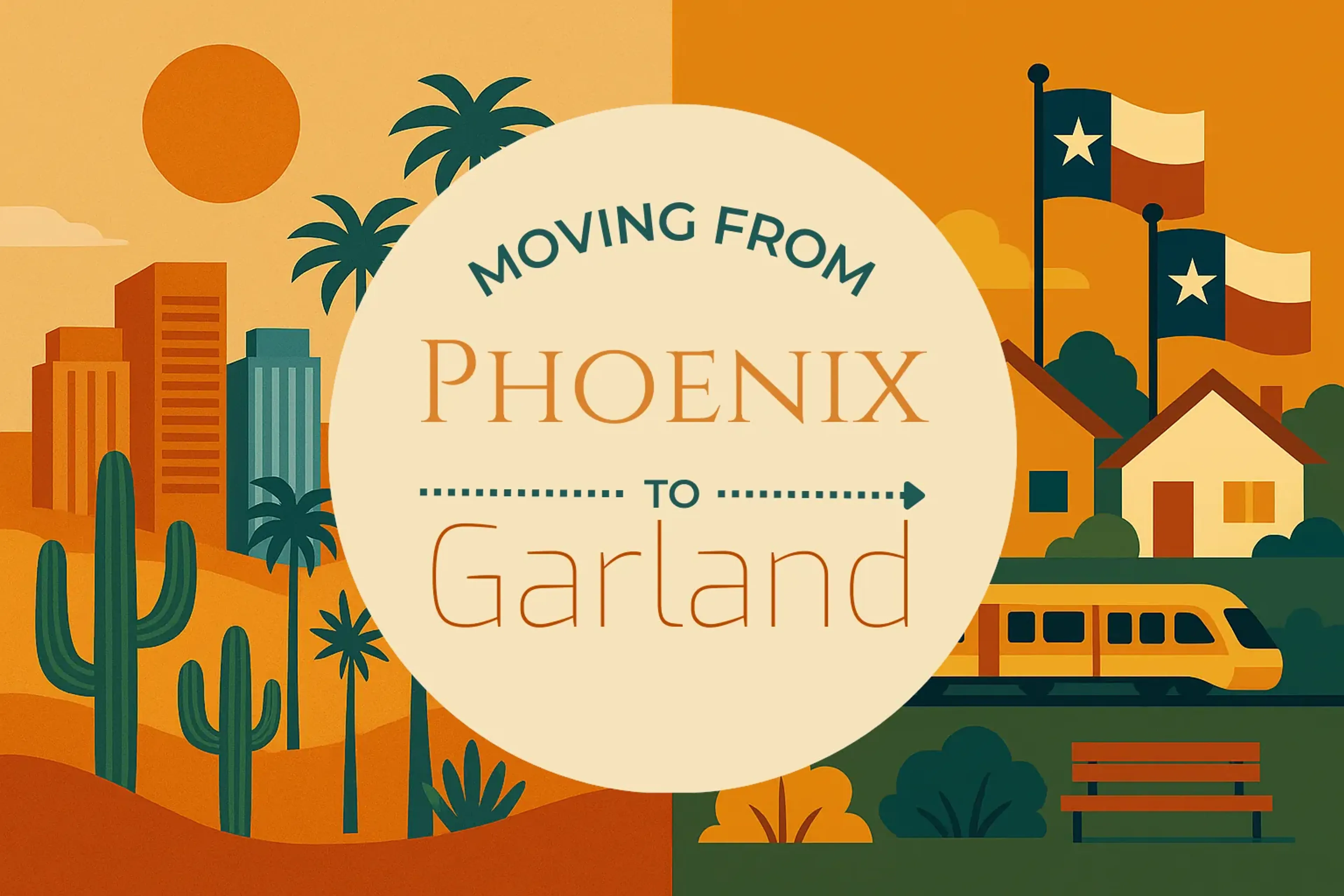 Side-by-side comparison of Phoenix to Garland moving companies