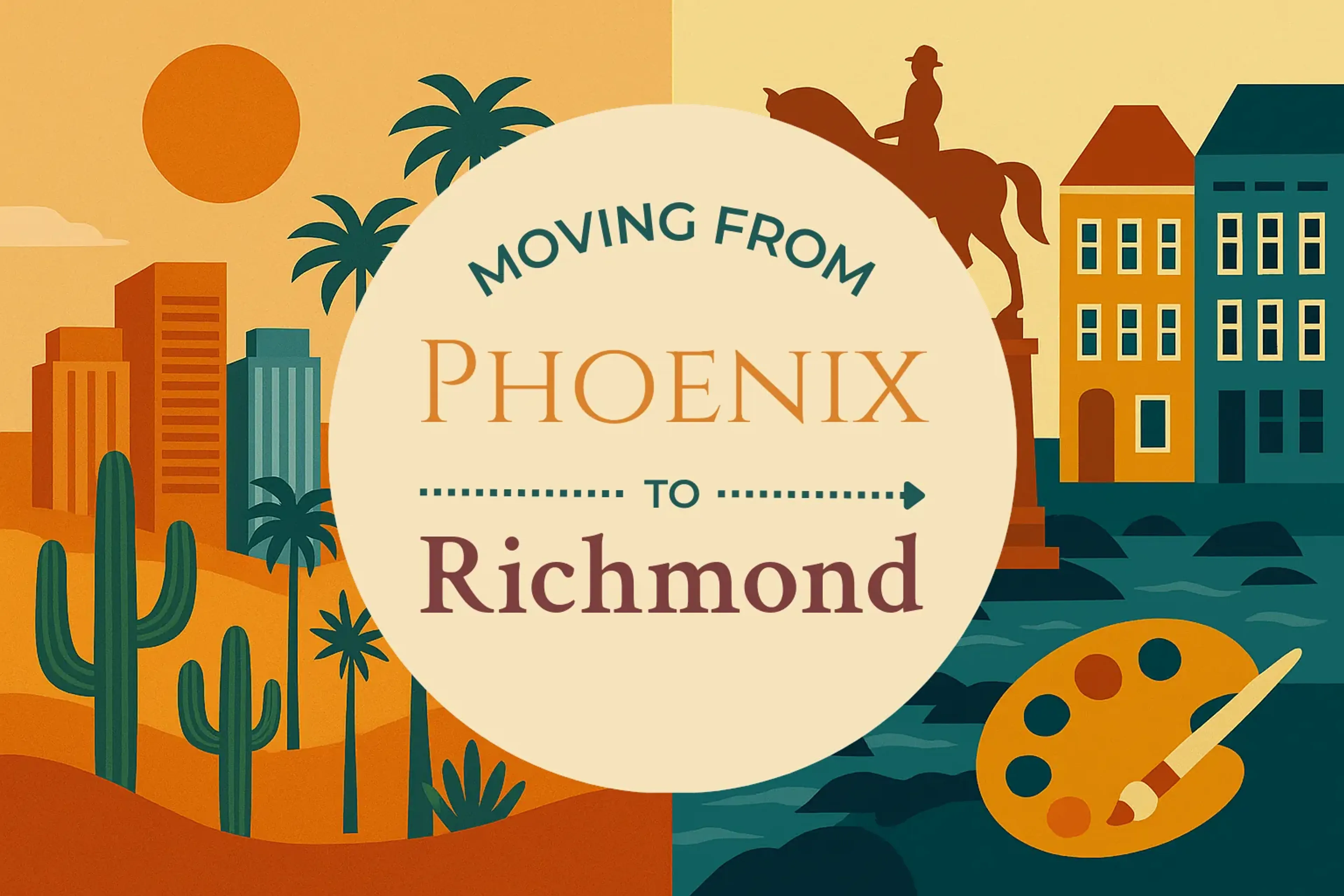 Side-by-side comparison of Phoenix to Richmond moving companies