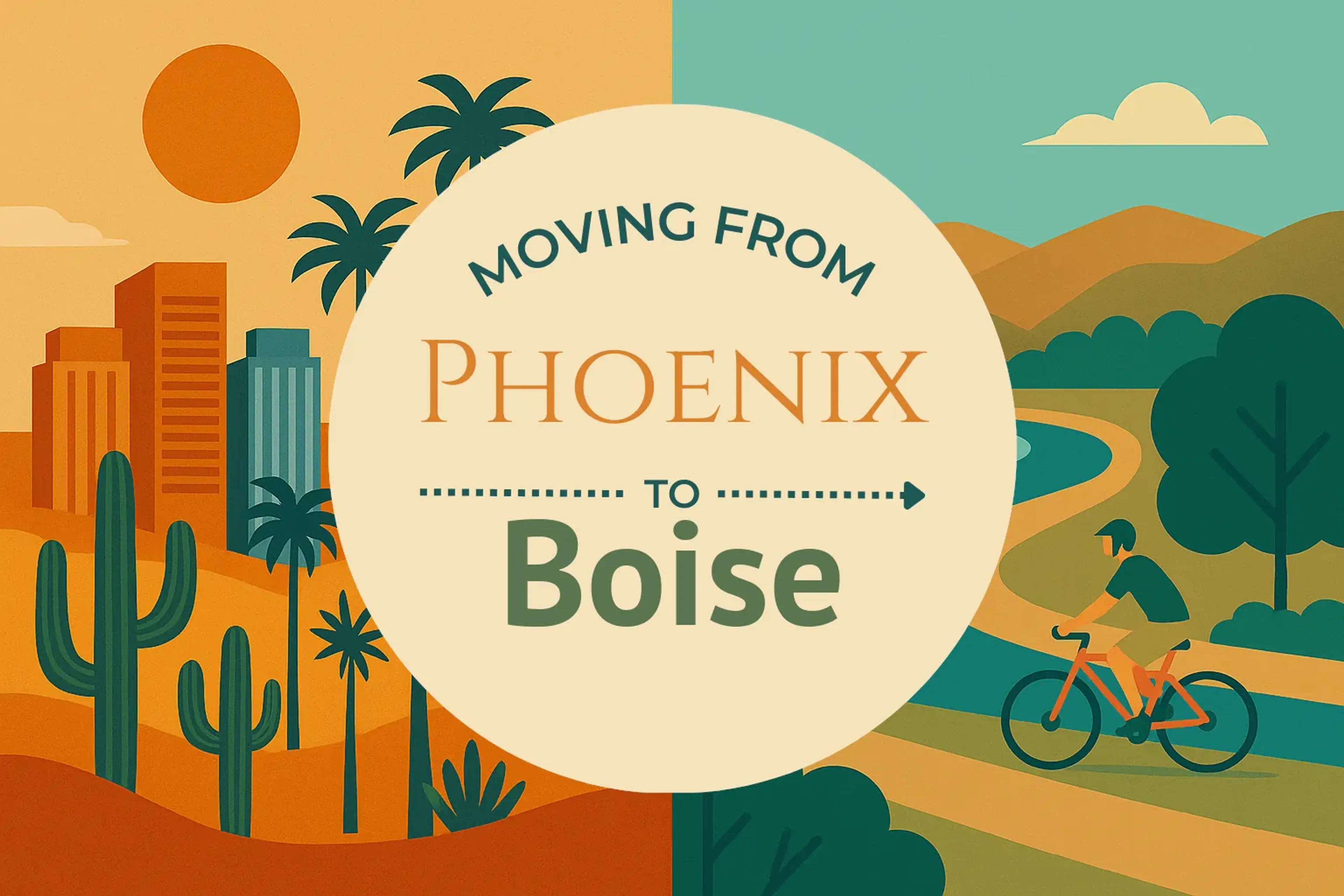 Side-by-side comparison of Phoenix to Boise moving companies