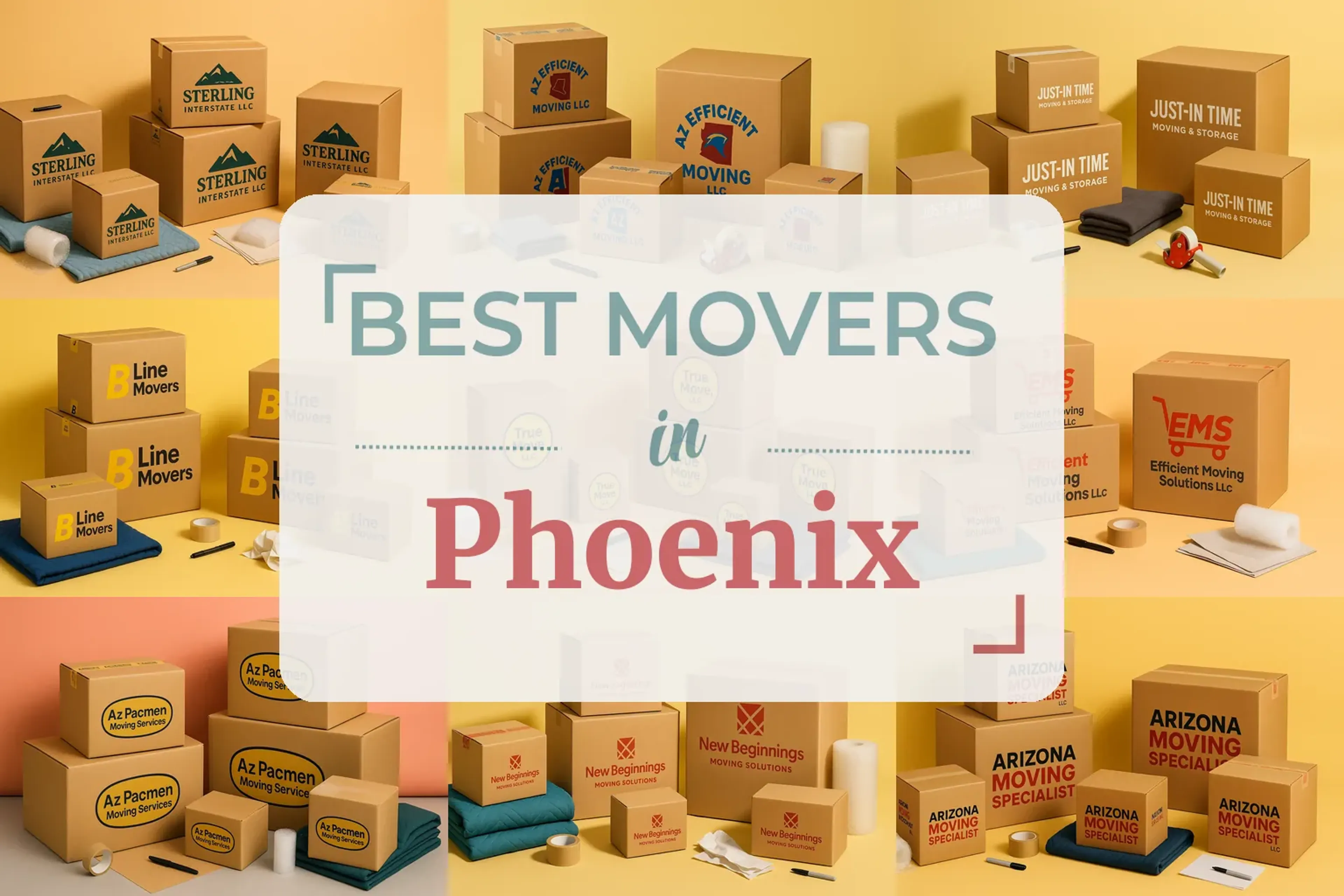 Side-by-side comparison of Phoenix moving companies