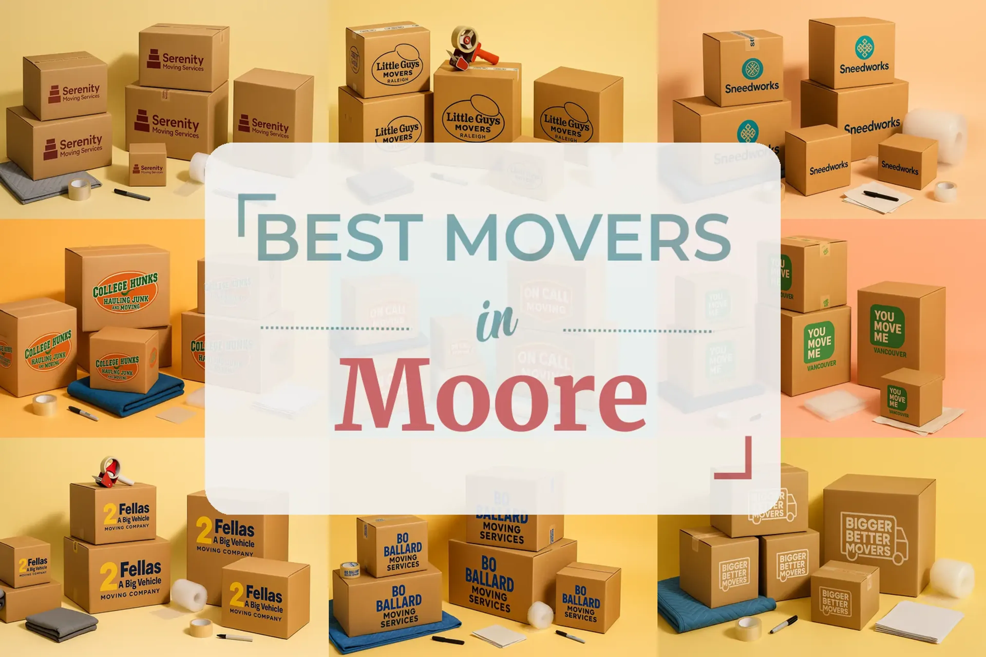 Side-by-side comparison of Moore moving companies