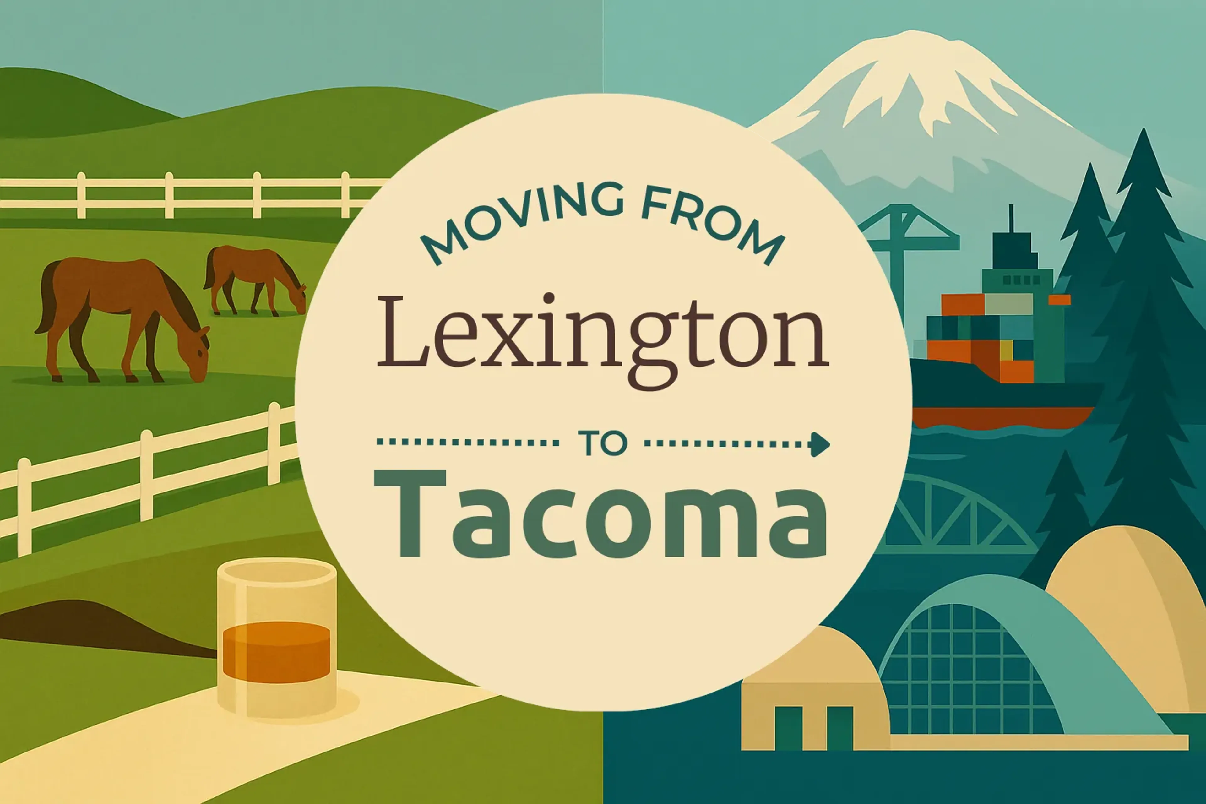 Side-by-side comparison of Lexington to Tacoma moving companies