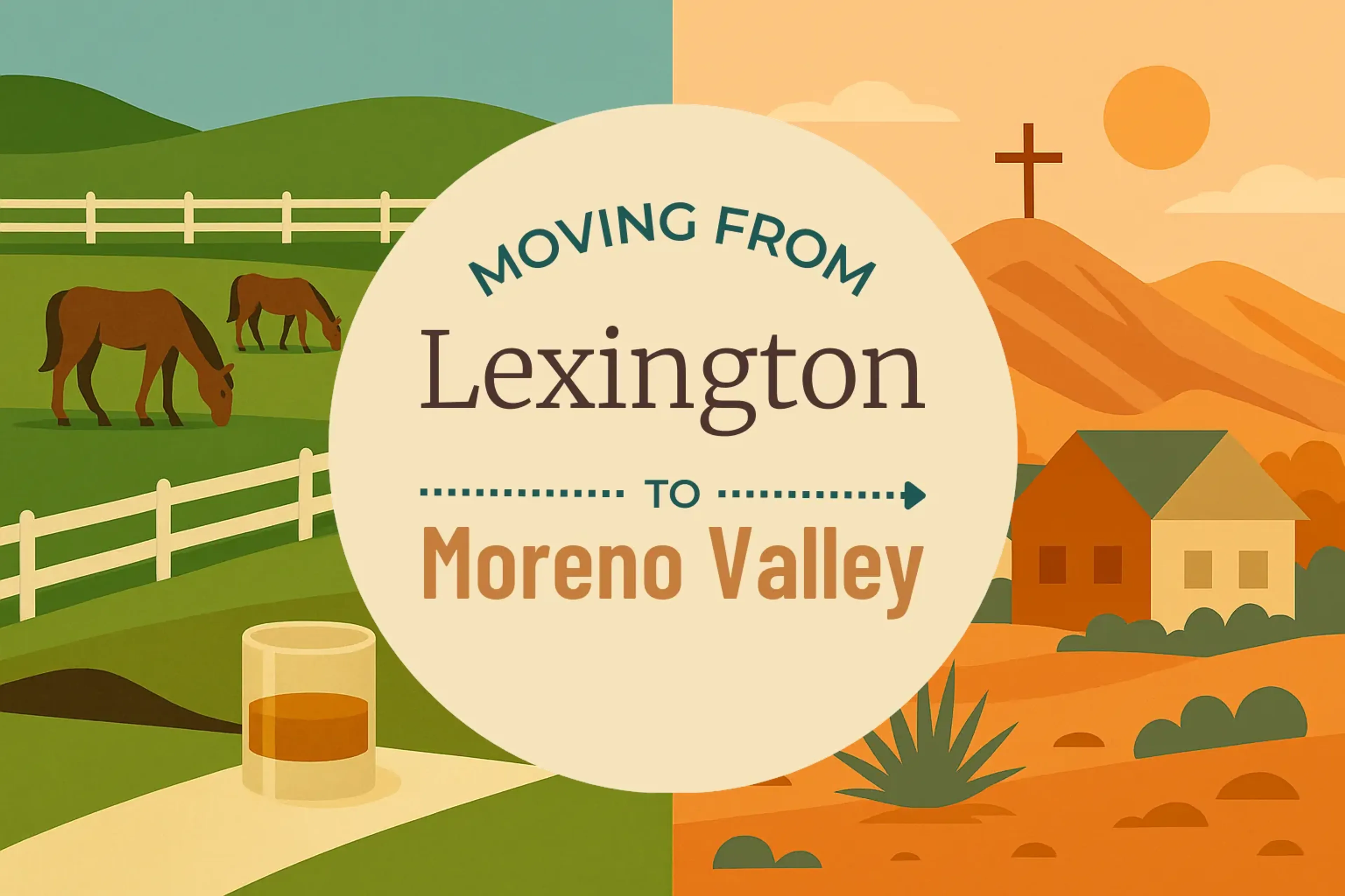 Side-by-side comparison of Lexington to Moreno Valley moving companies