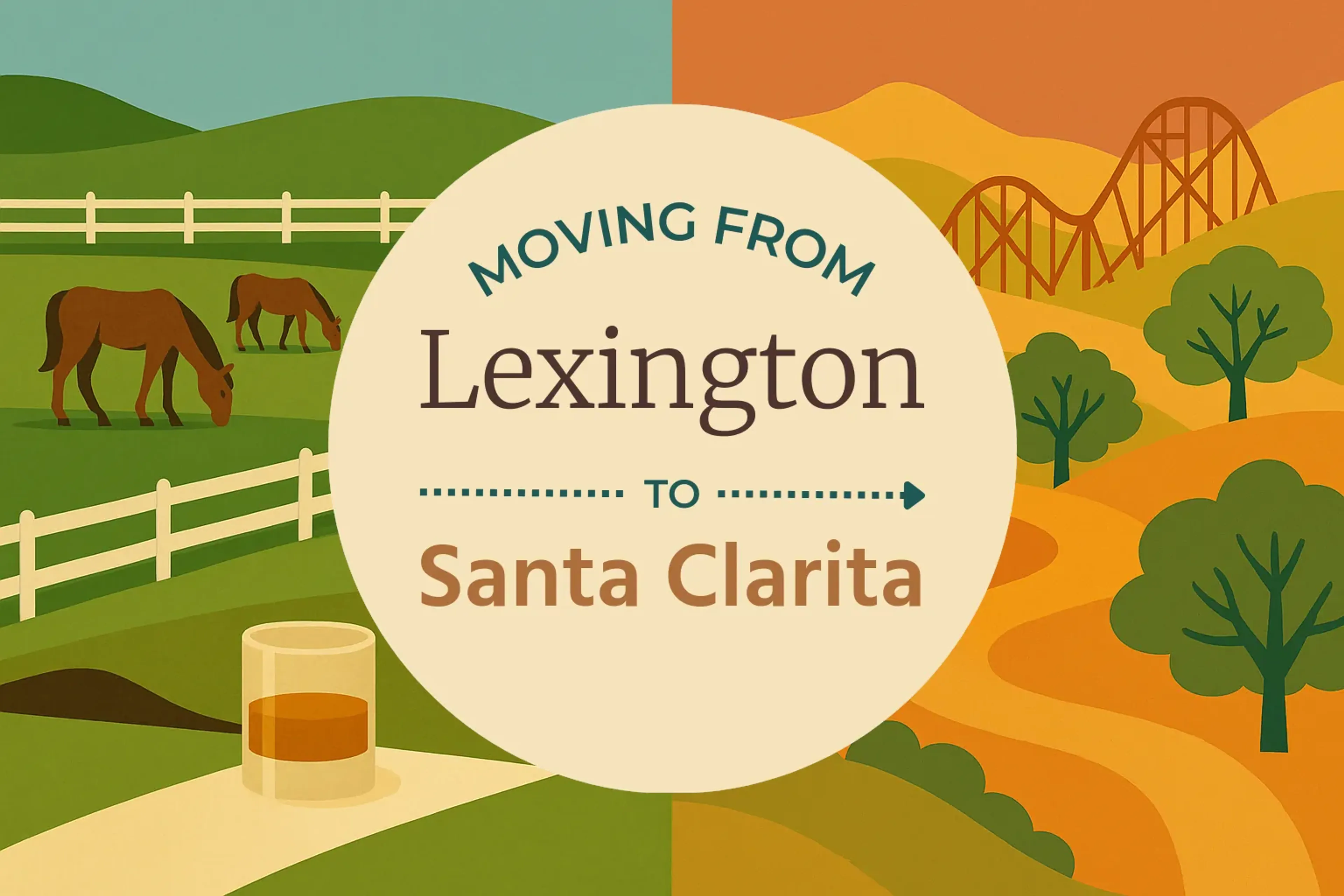 Side-by-side comparison of Lexington to Santa Clarita moving companies