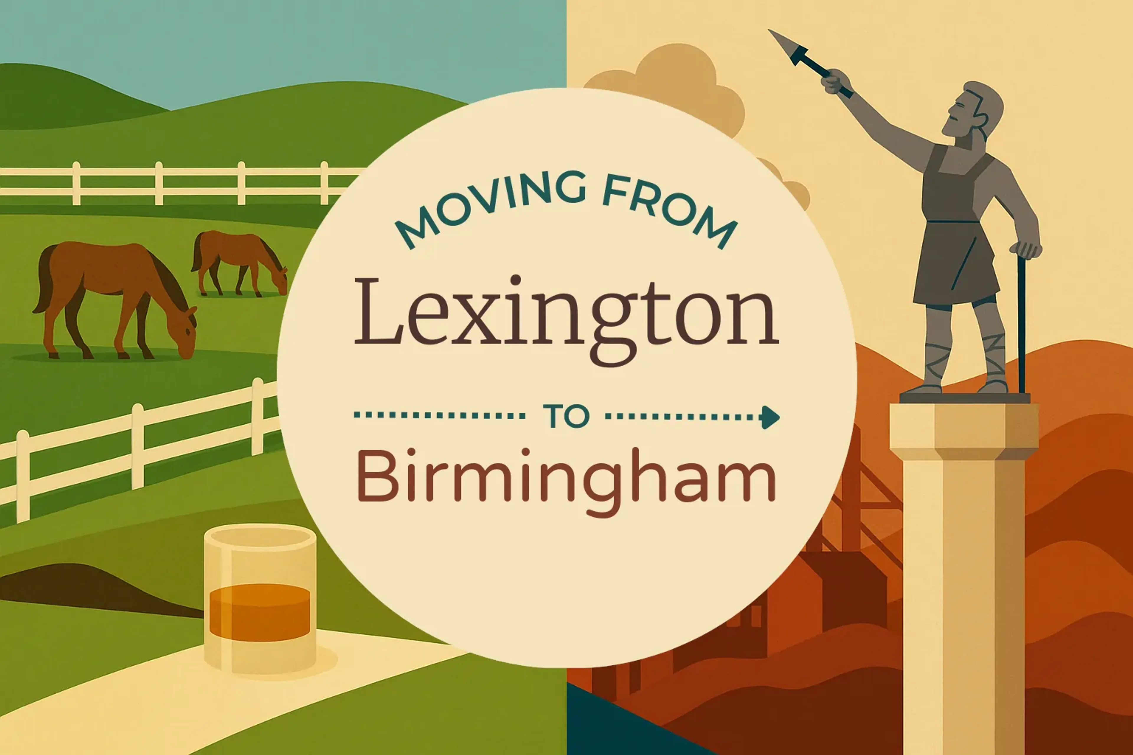 Side-by-side comparison of Lexington to Birmingham moving companies