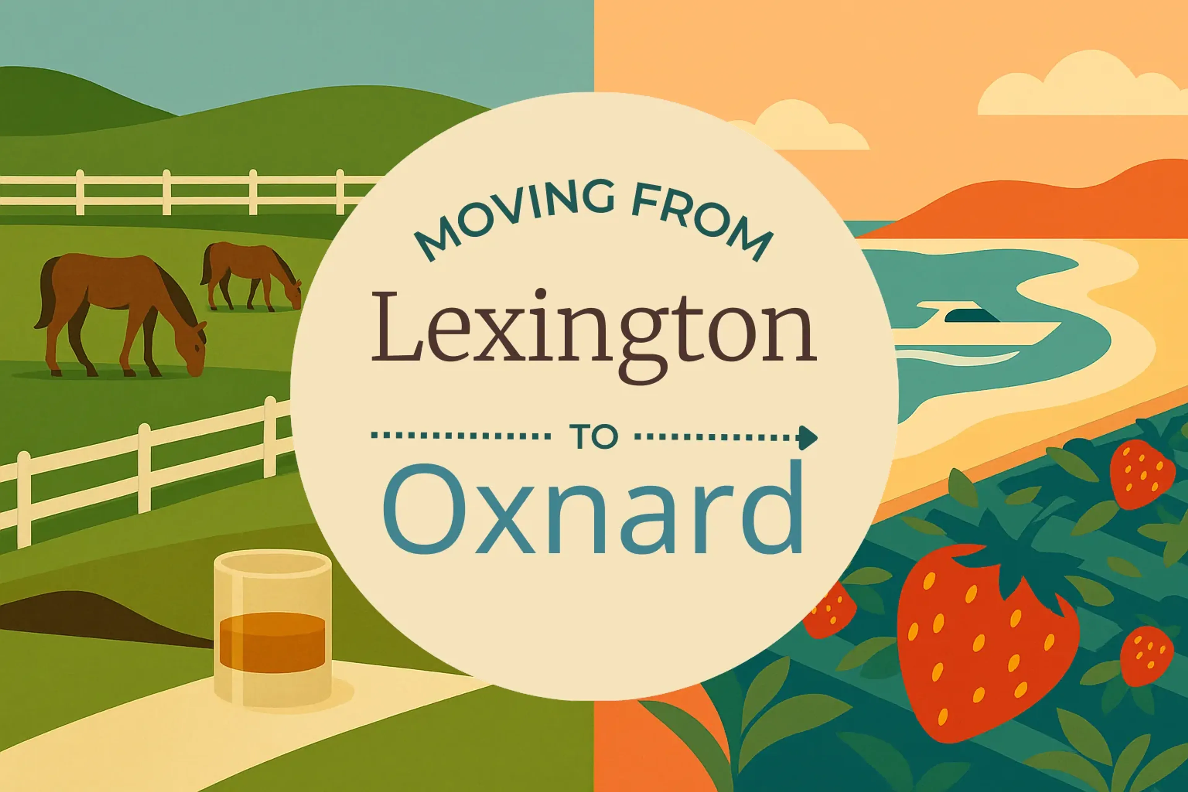Side-by-side comparison of Lexington to Oxnard moving companies