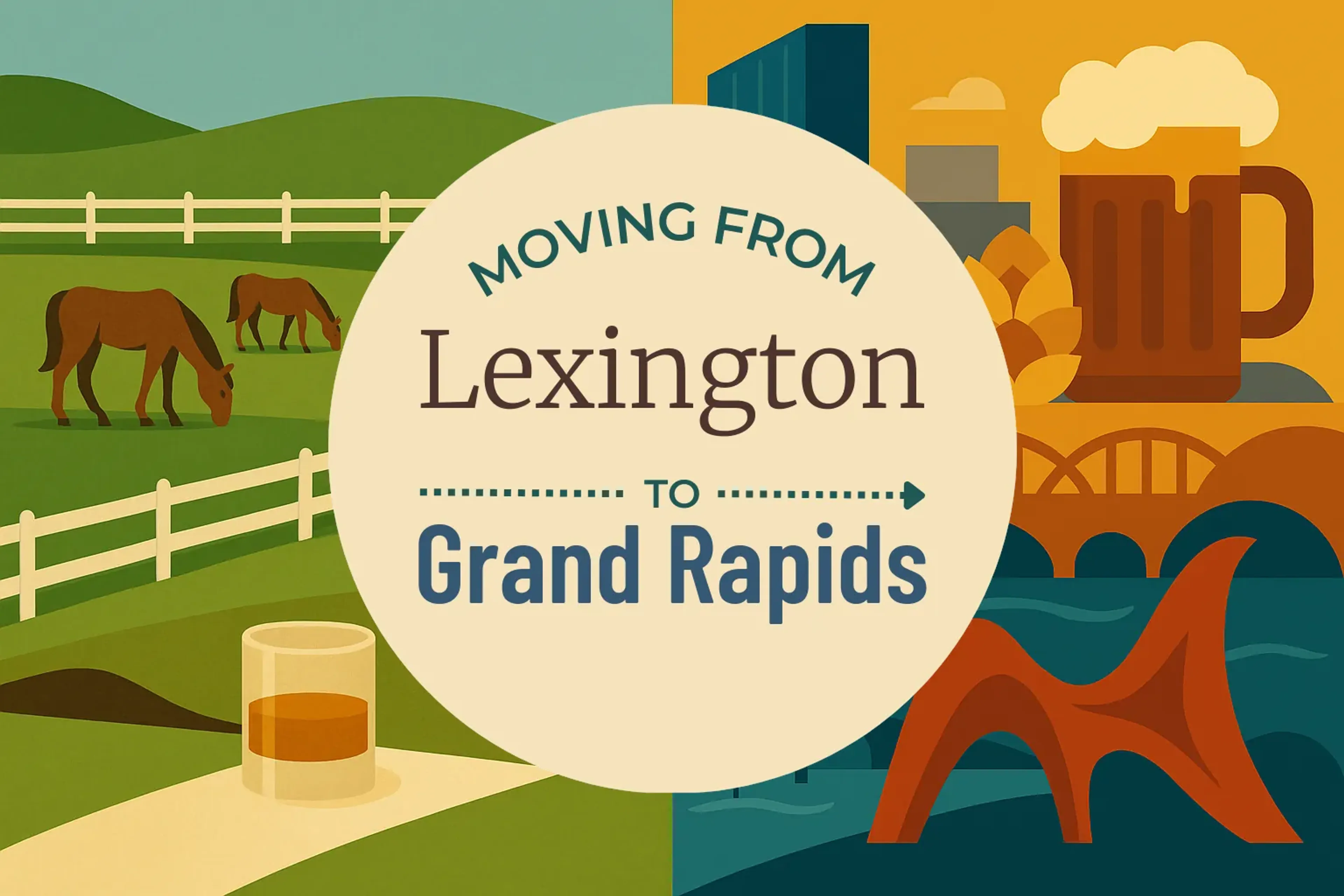Side-by-side comparison of Lexington to Grand Rapids moving companies