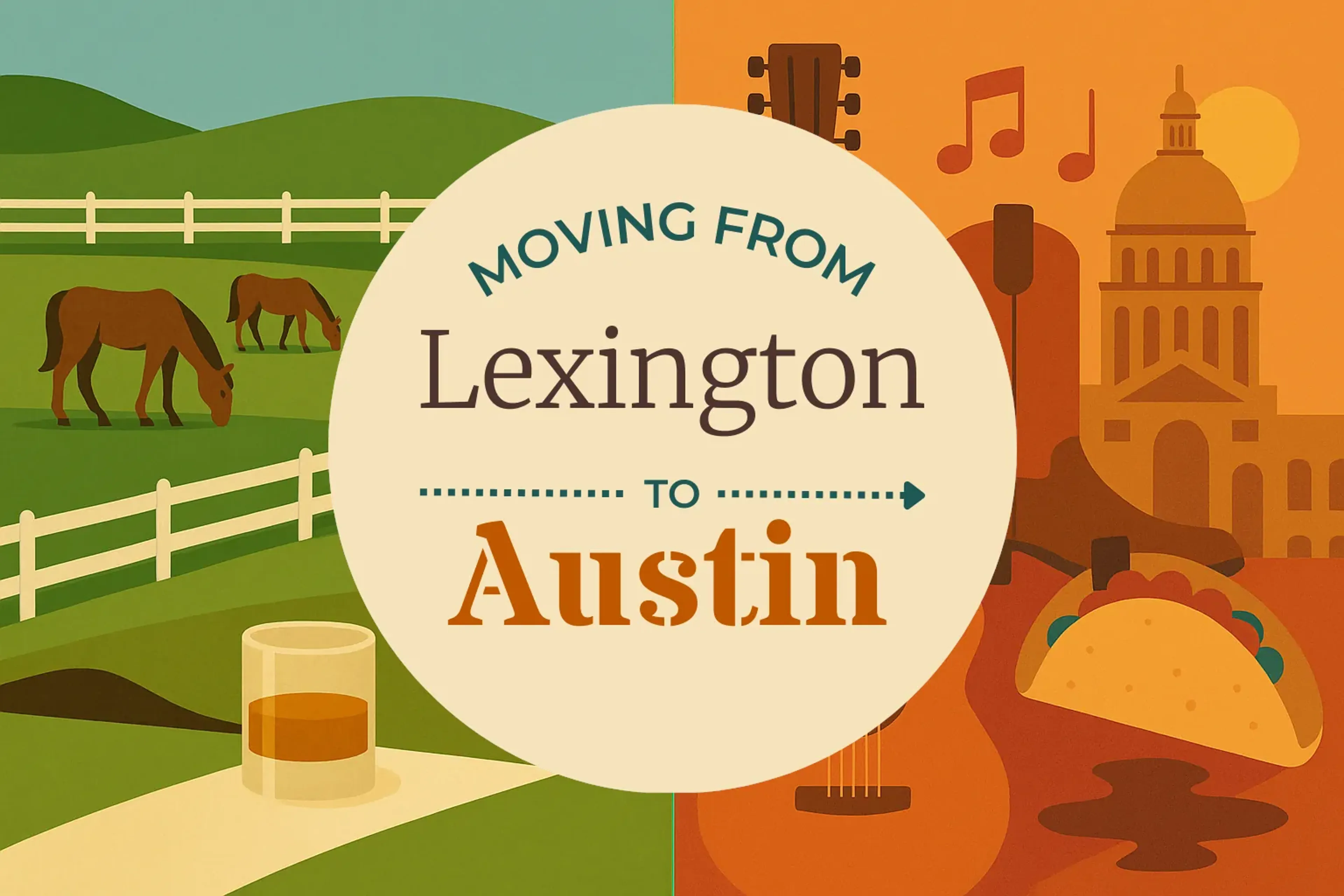 Side-by-side comparison of Lexington to Austin moving companies
