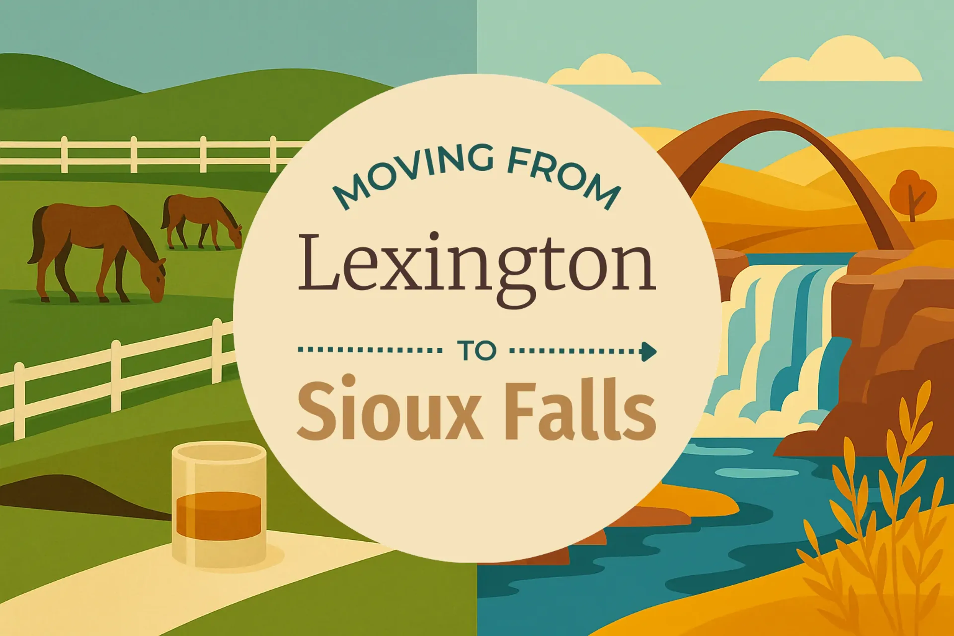 Side-by-side comparison of Lexington to Sioux Falls moving companies
