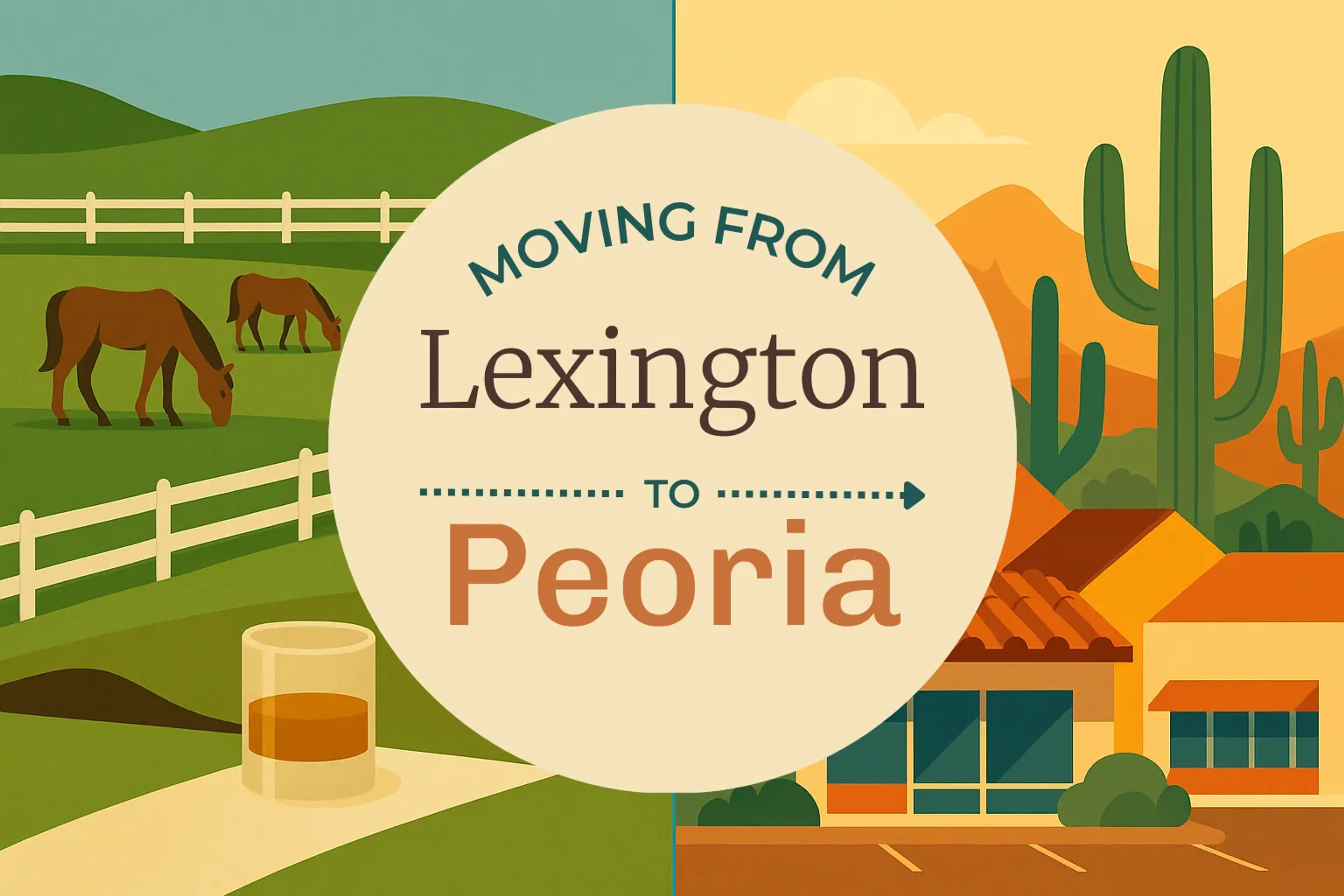Side-by-side comparison of Lexington to Peoria moving companies