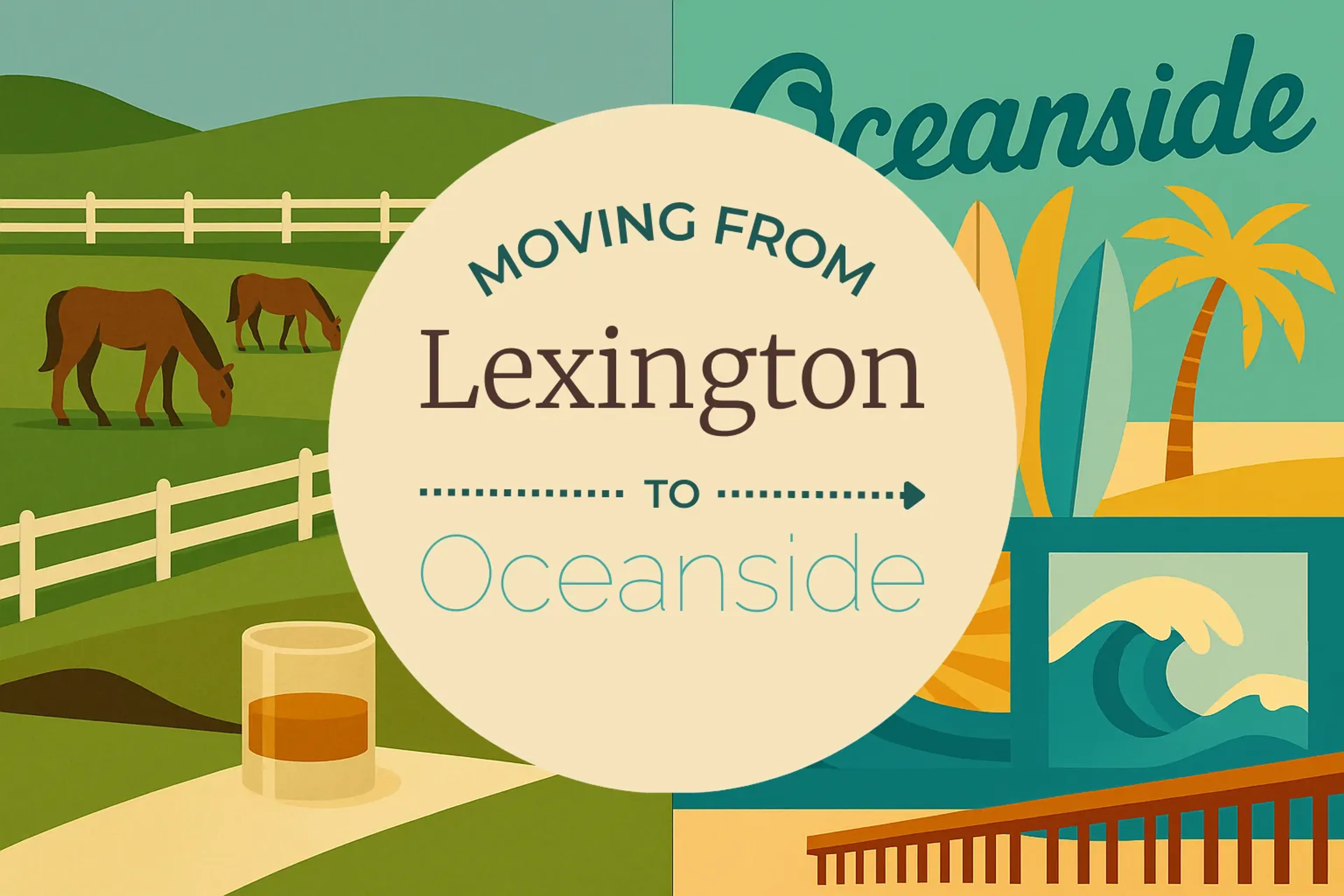 Side-by-side comparison of Lexington to Oceanside moving companies