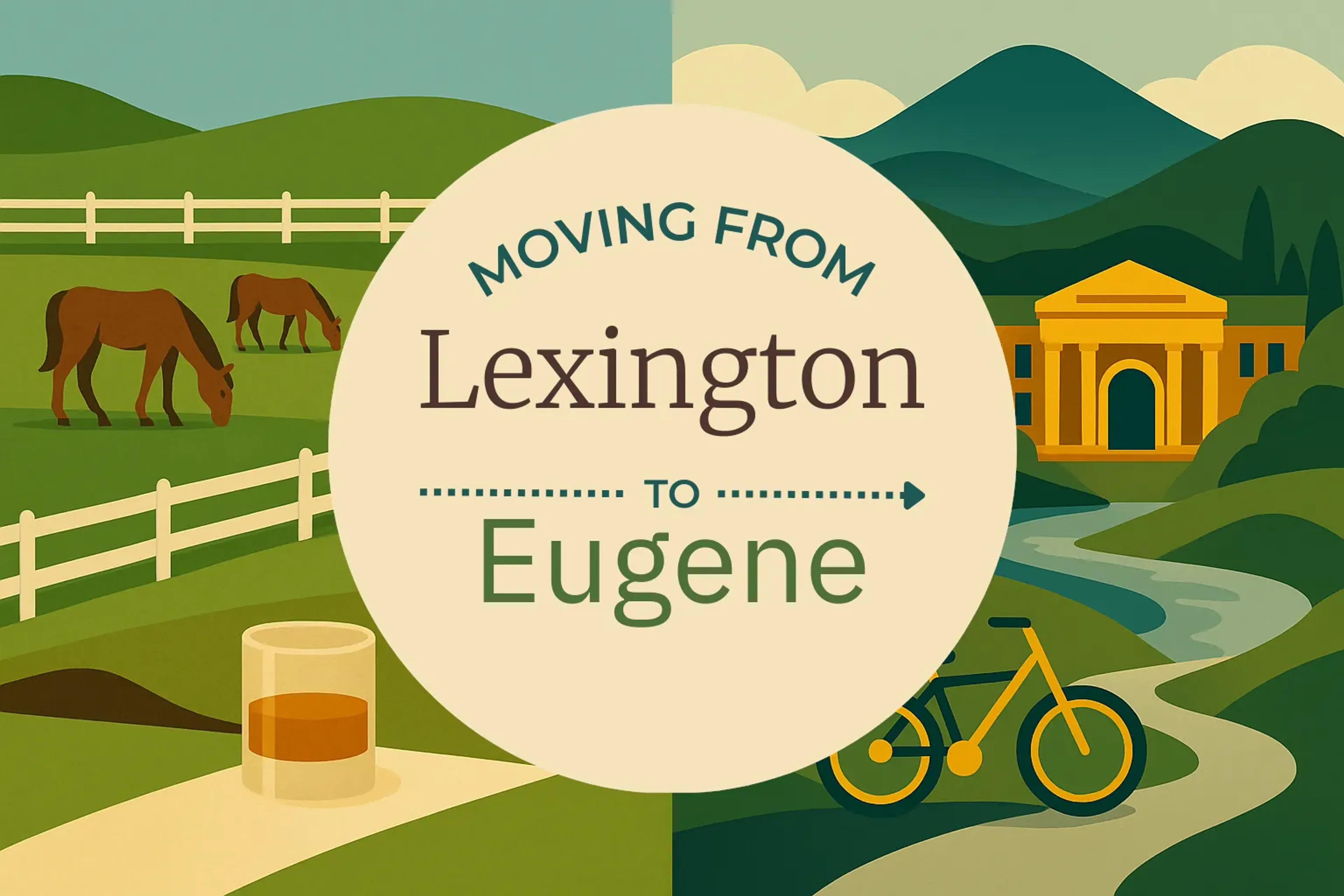 Side-by-side comparison of Lexington to Eugene moving companies