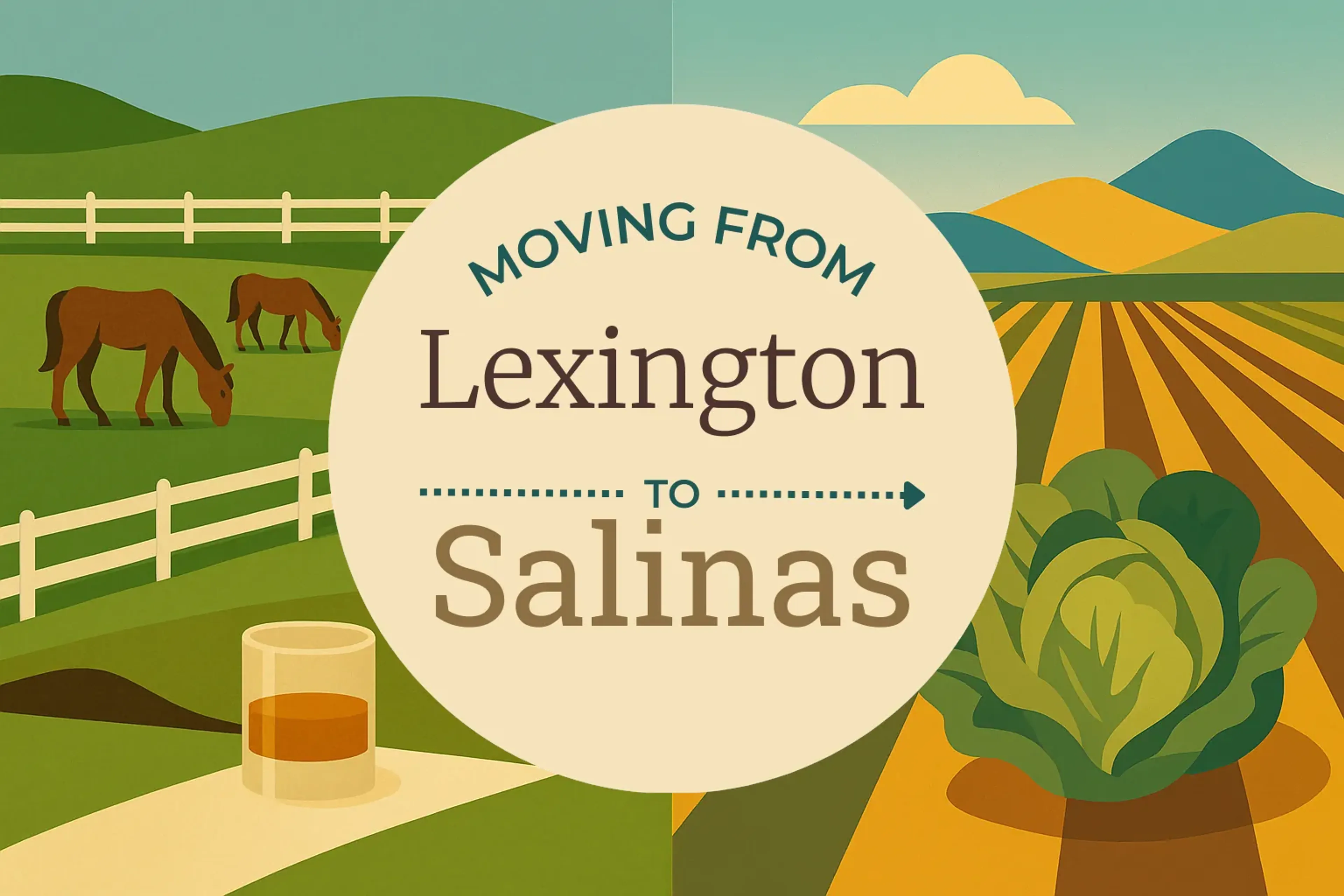 Side-by-side comparison of Lexington to Salinas moving companies