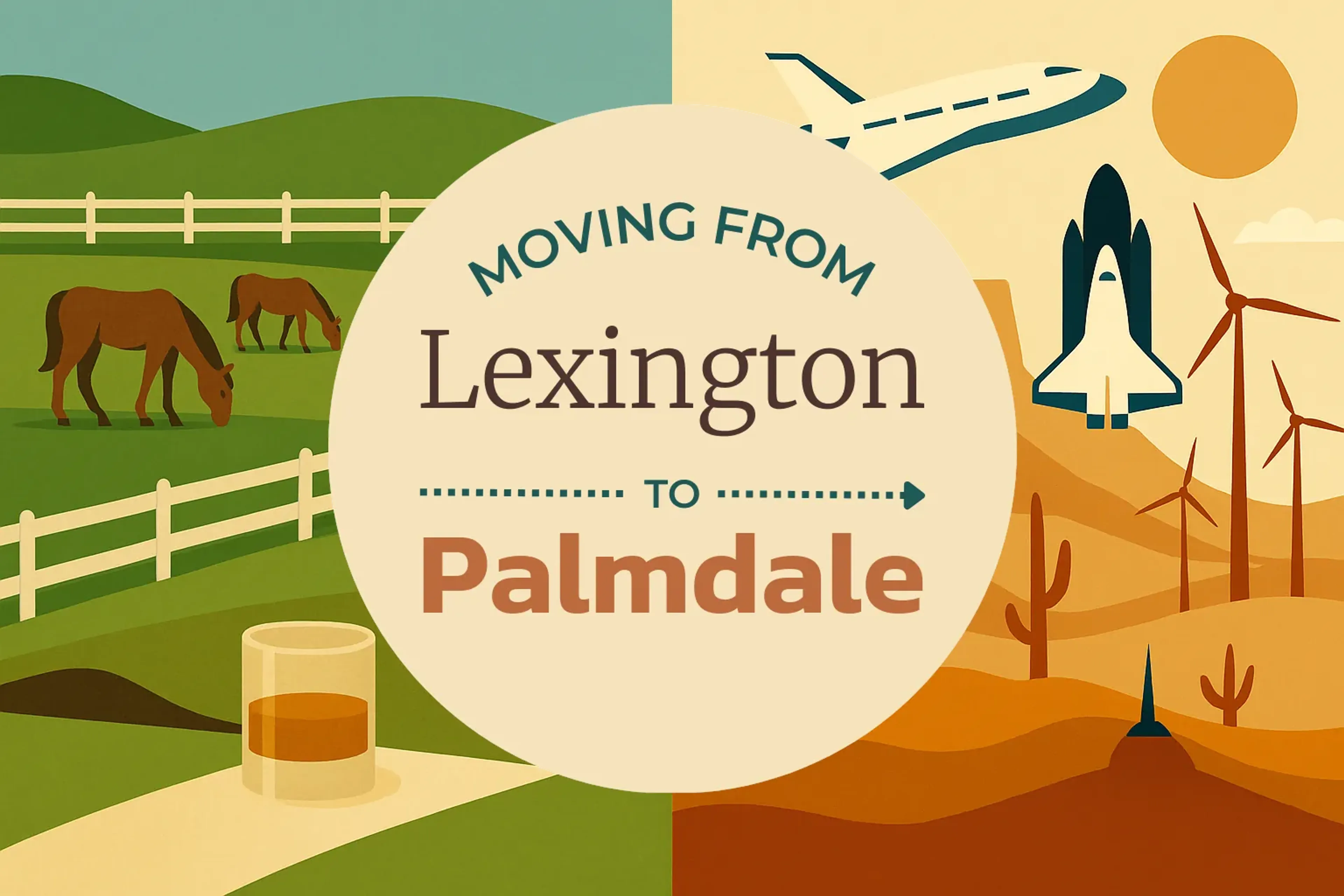 Side-by-side comparison of Lexington to Palmdale moving companies