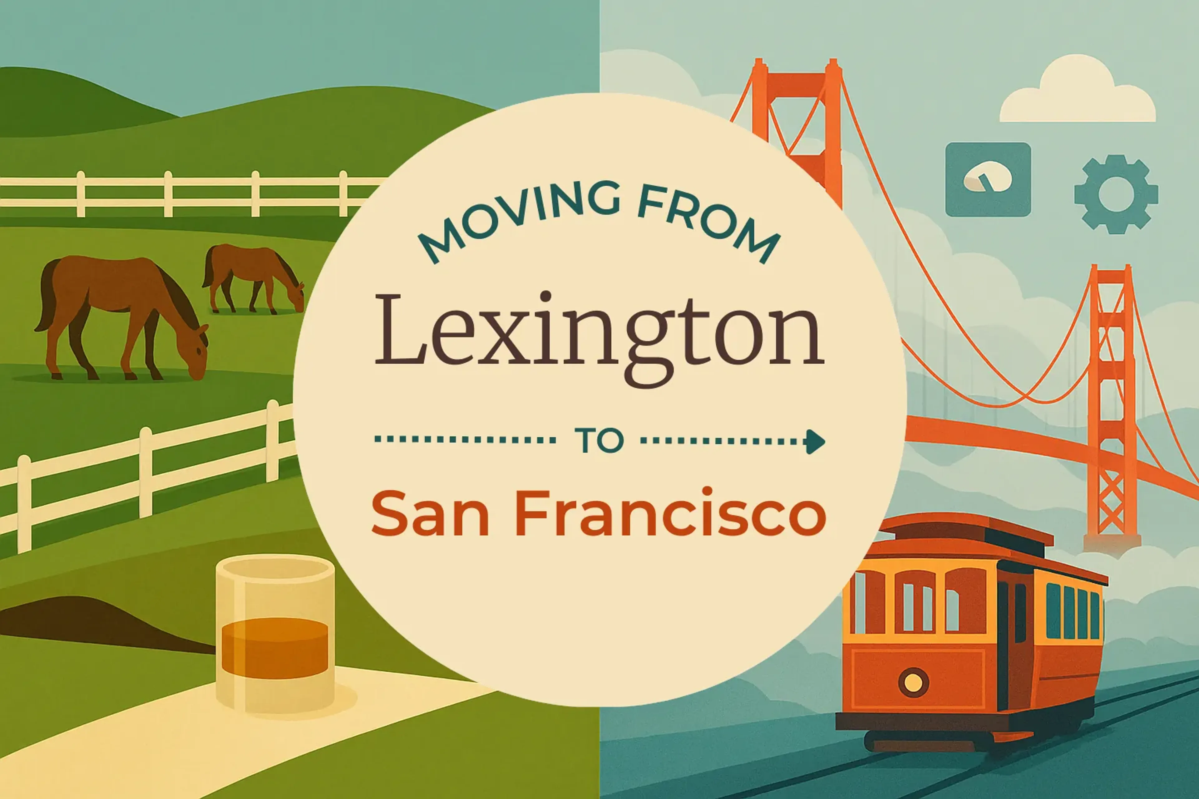 Side-by-side comparison of Lexington to San Francisco moving companies
