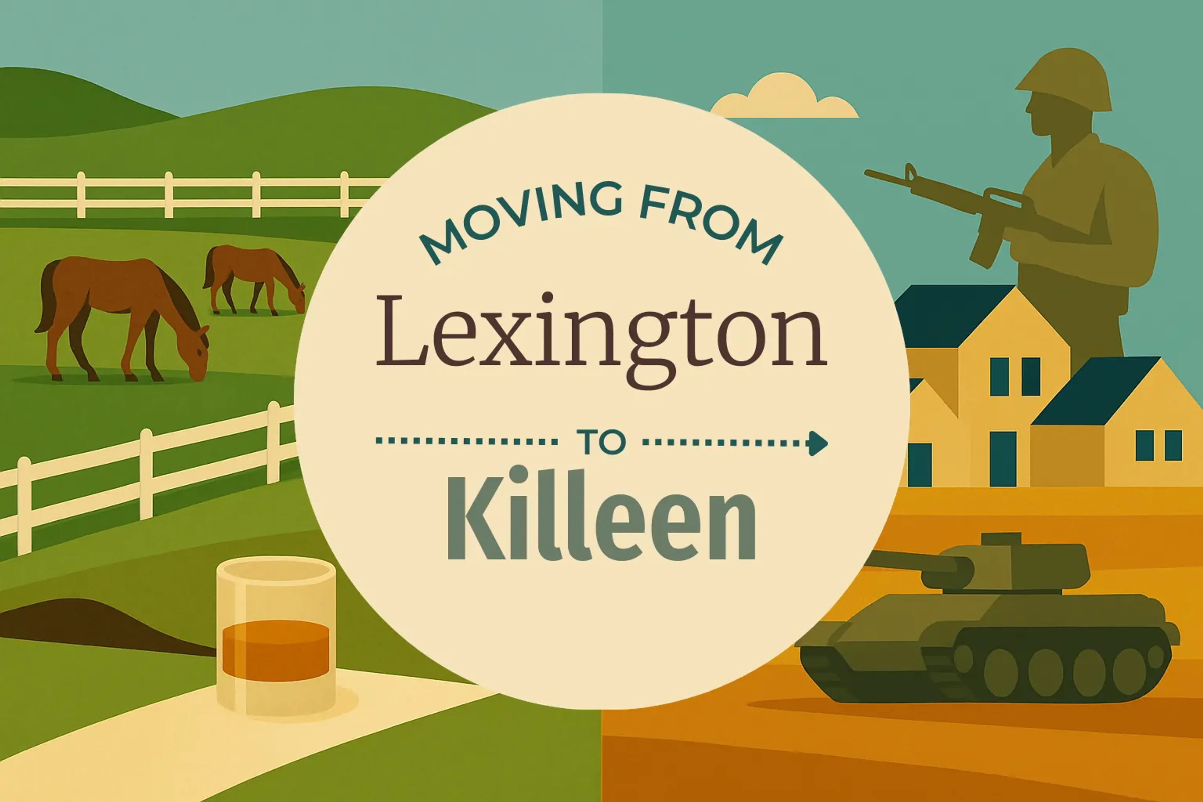 Side-by-side comparison of Lexington to Killeen moving companies
