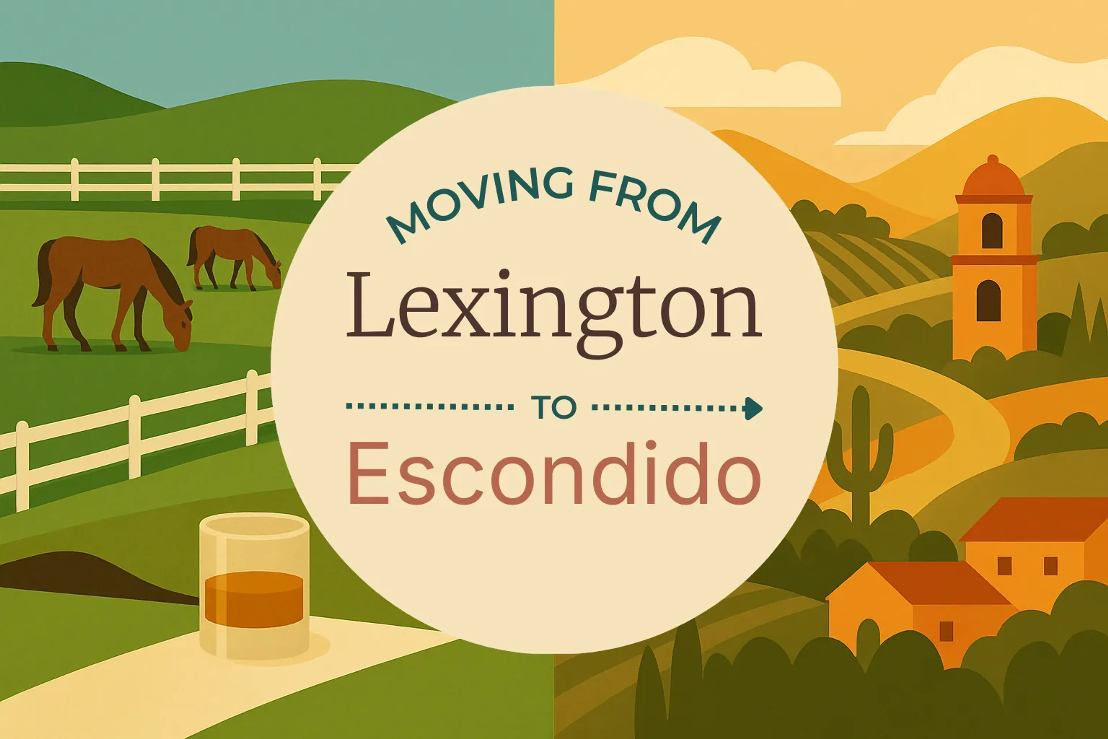 Side-by-side comparison of Lexington to Escondido moving companies