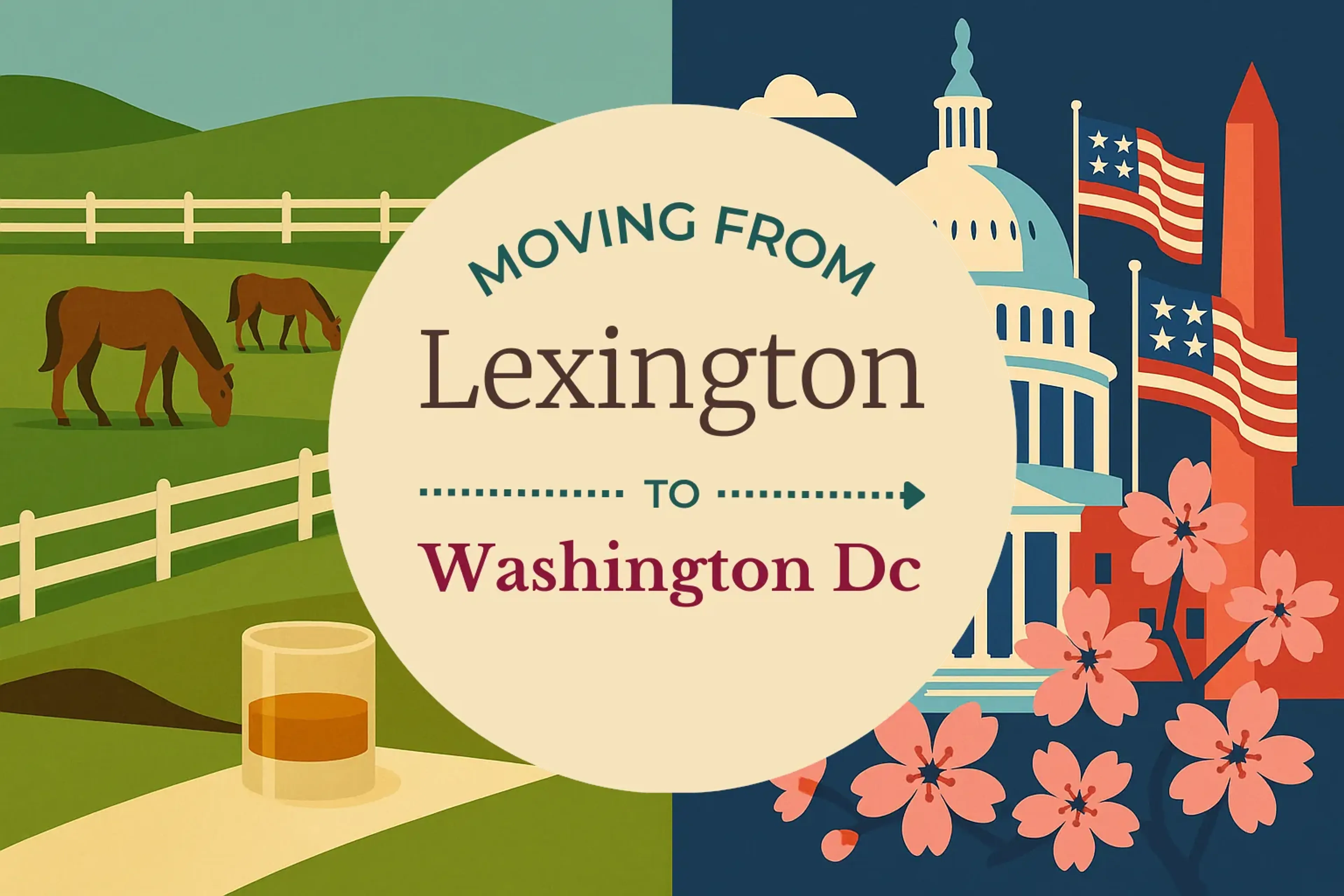Side-by-side comparison of Lexington to Washington DC moving companies
