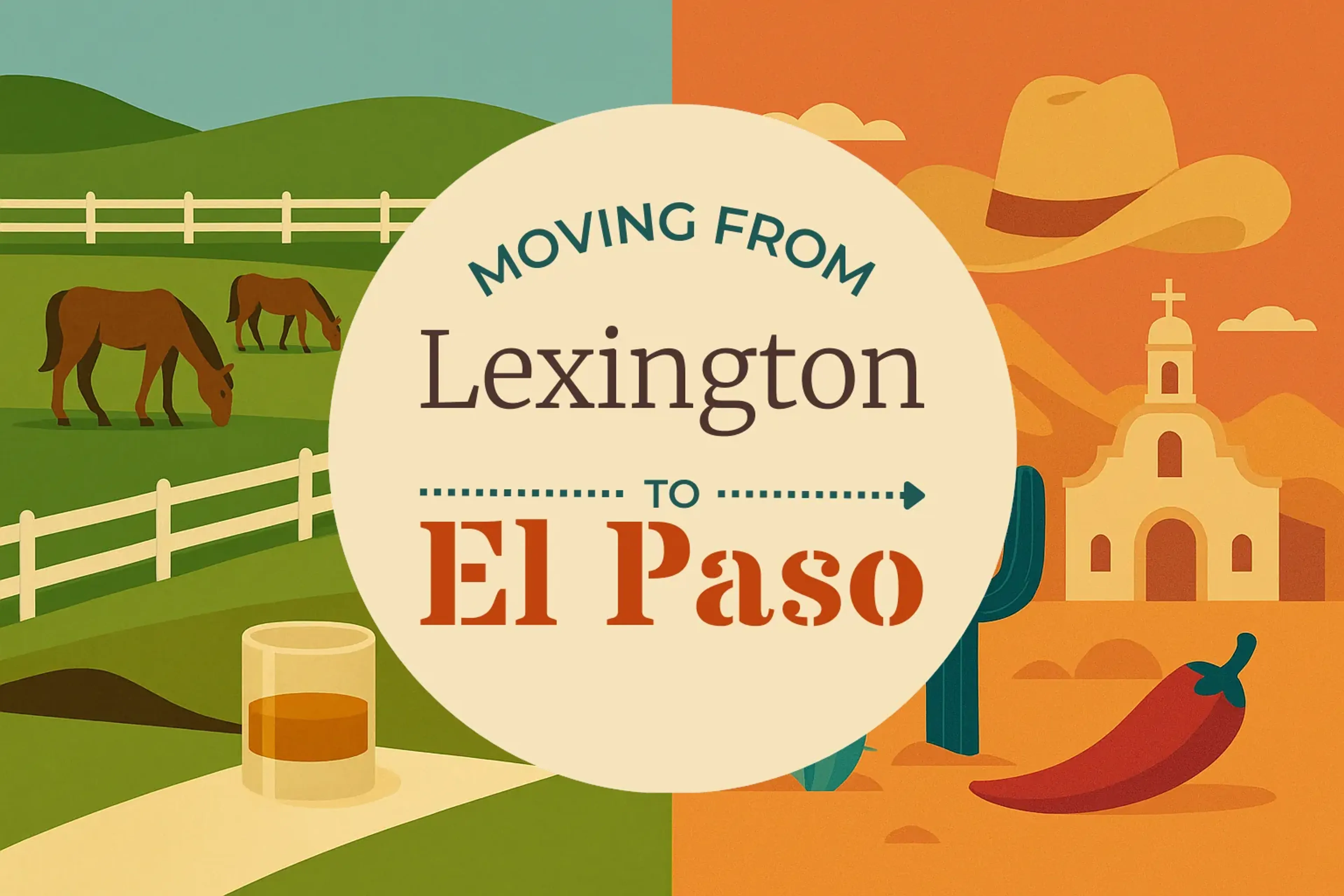 Side-by-side comparison of Lexington to El Paso moving companies