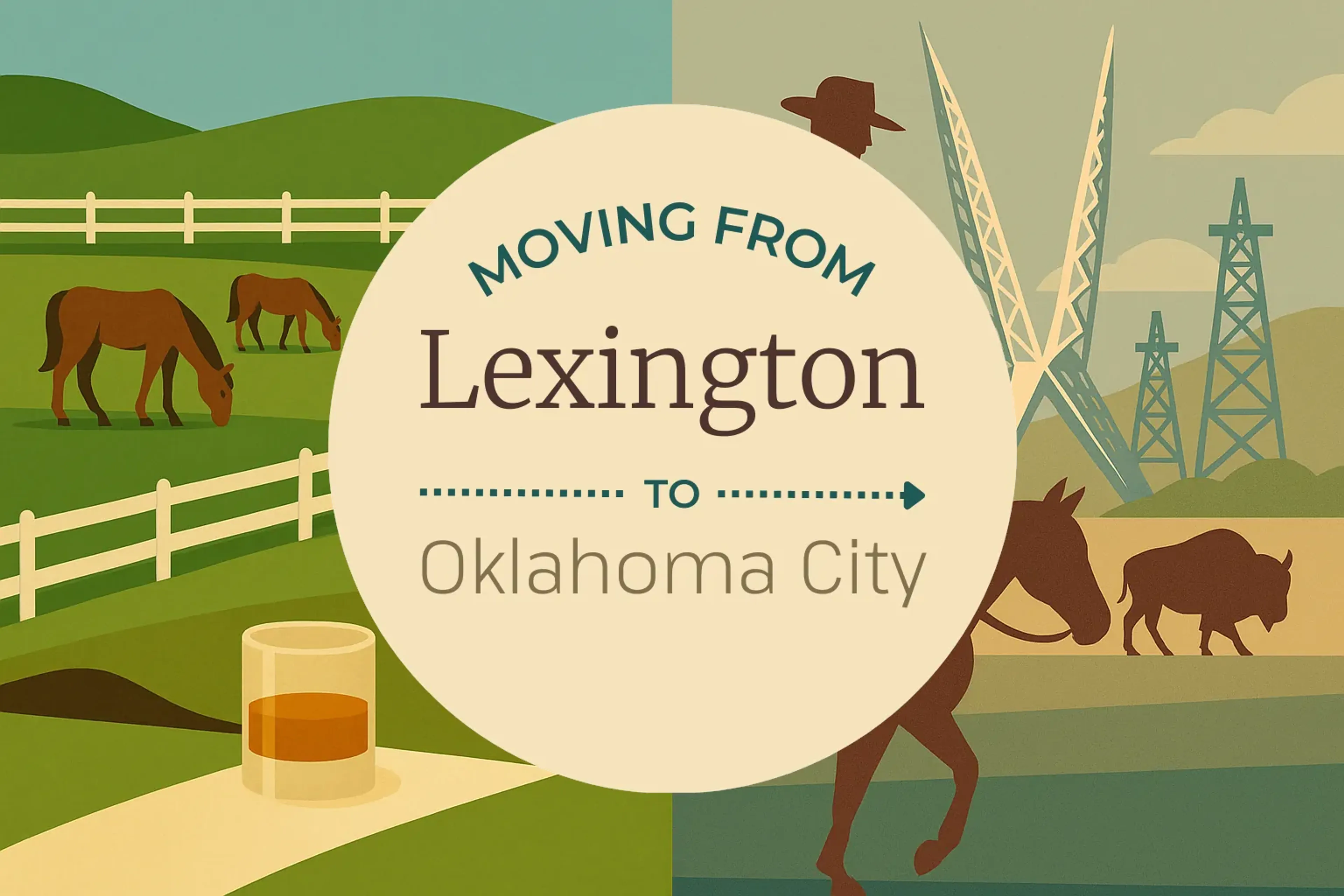 Side-by-side comparison of Lexington to Oklahoma City moving companies