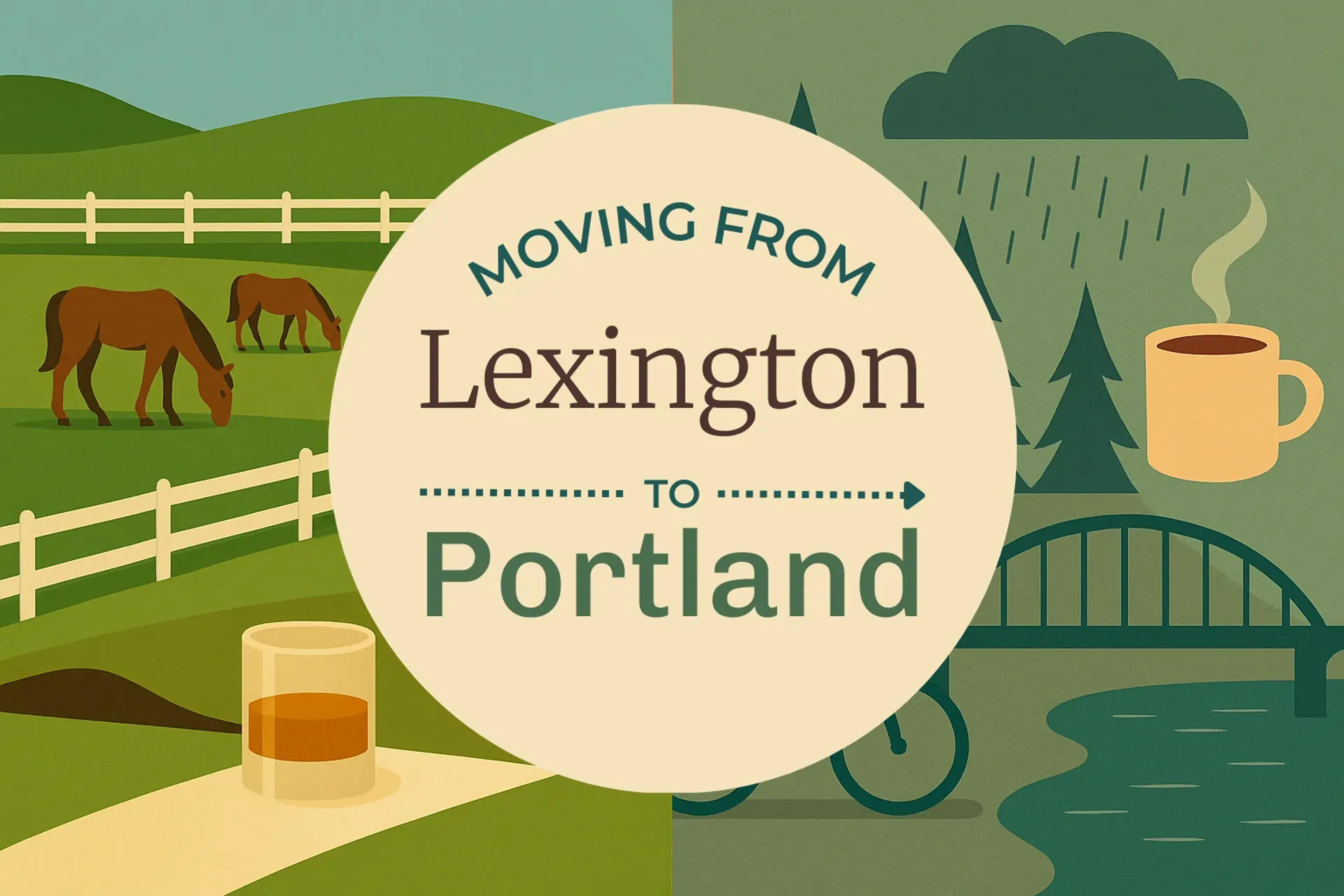 Side-by-side comparison of Lexington to Portland moving companies