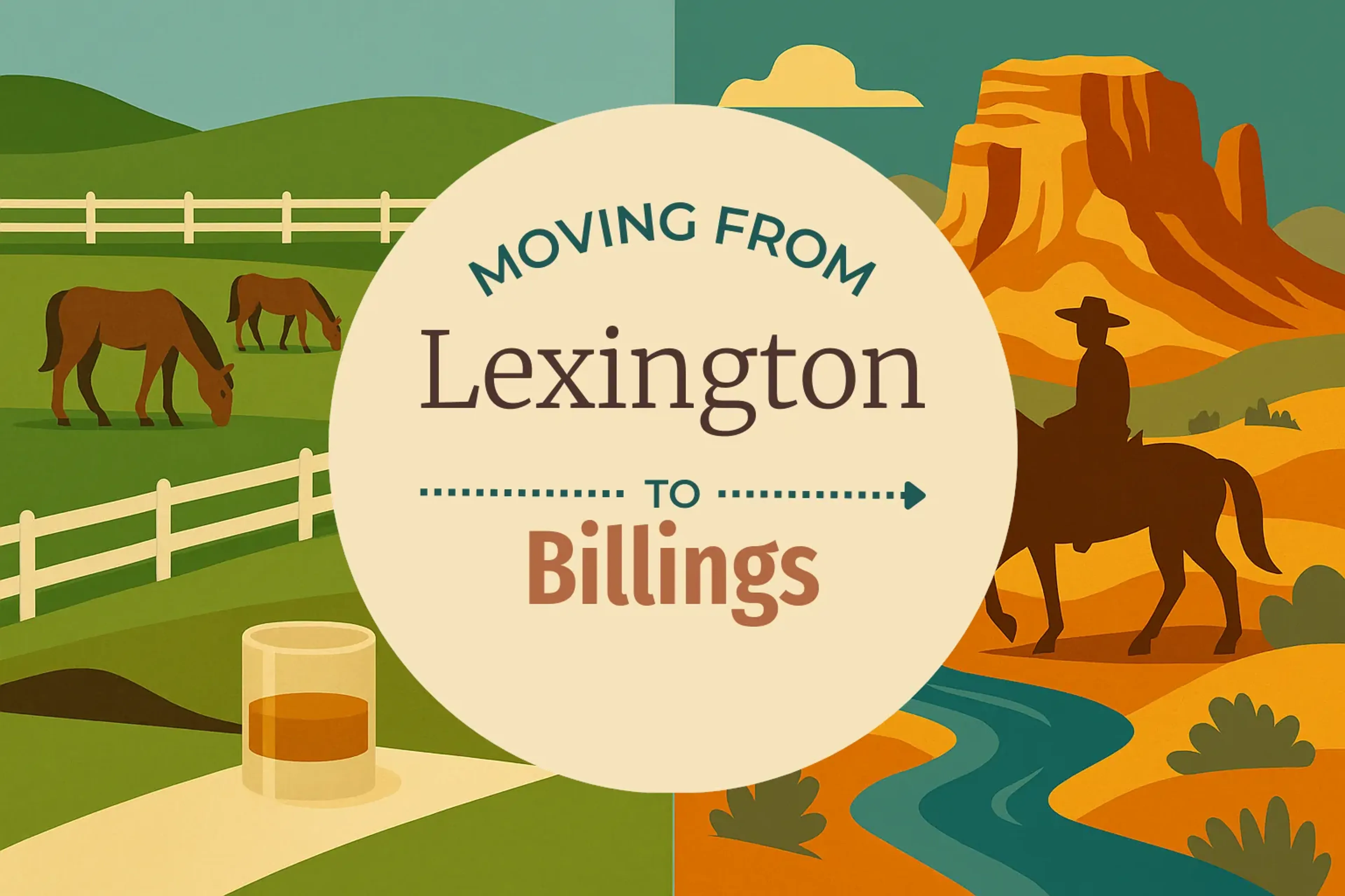 Side-by-side comparison of Lexington to Billings moving companies