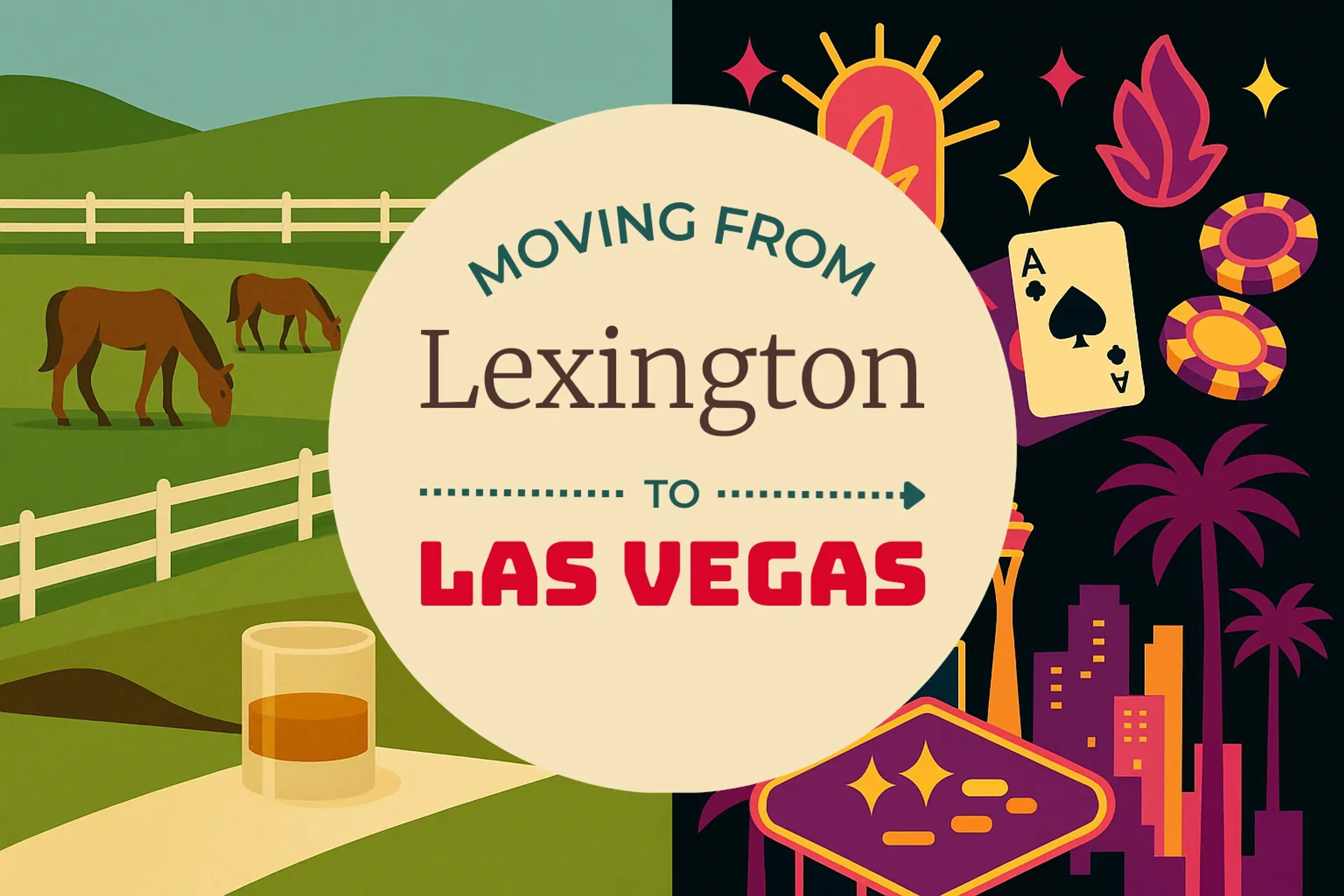 Side-by-side comparison of Lexington to Las Vegas moving companies